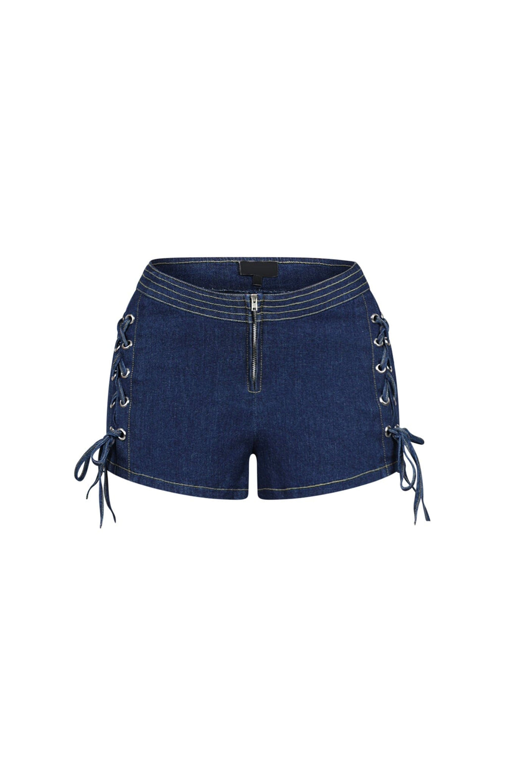 Sidekick Lace Up Denim Shorts