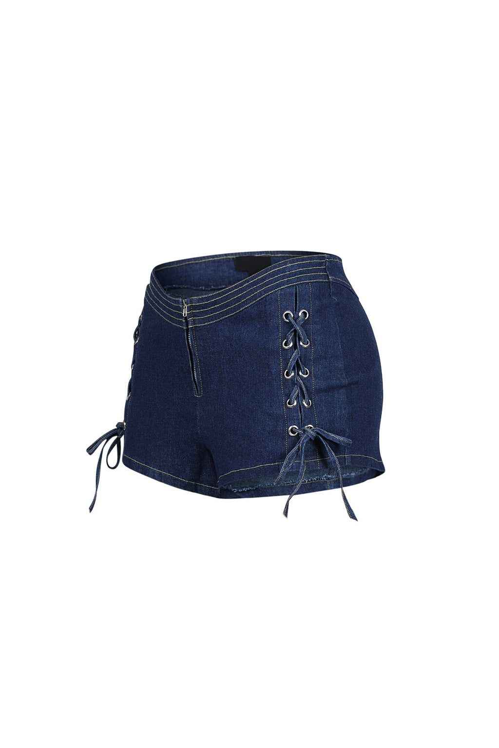 Sidekick Lace Up Denim Shorts