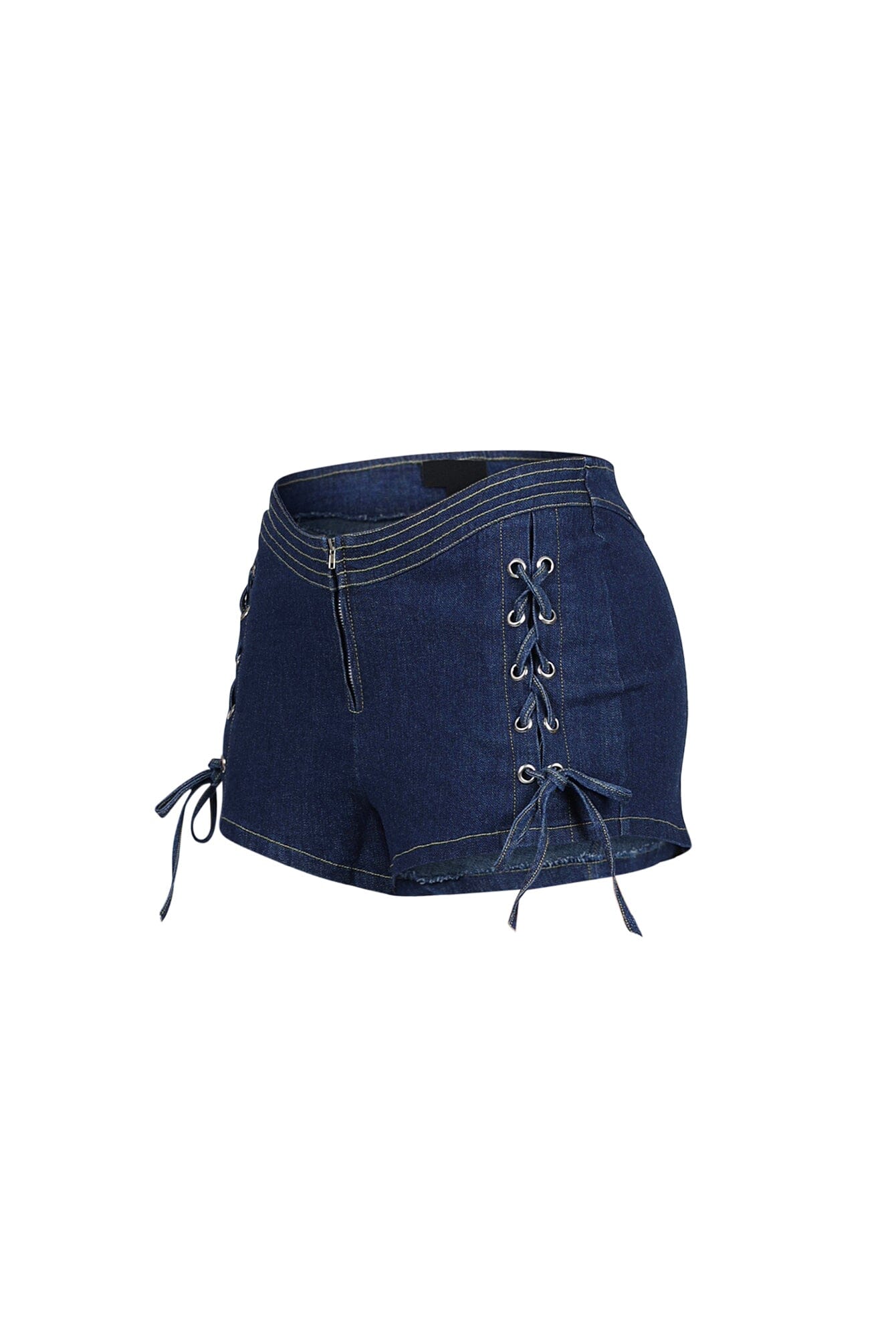 Sidekick Lace Up Denim Shorts