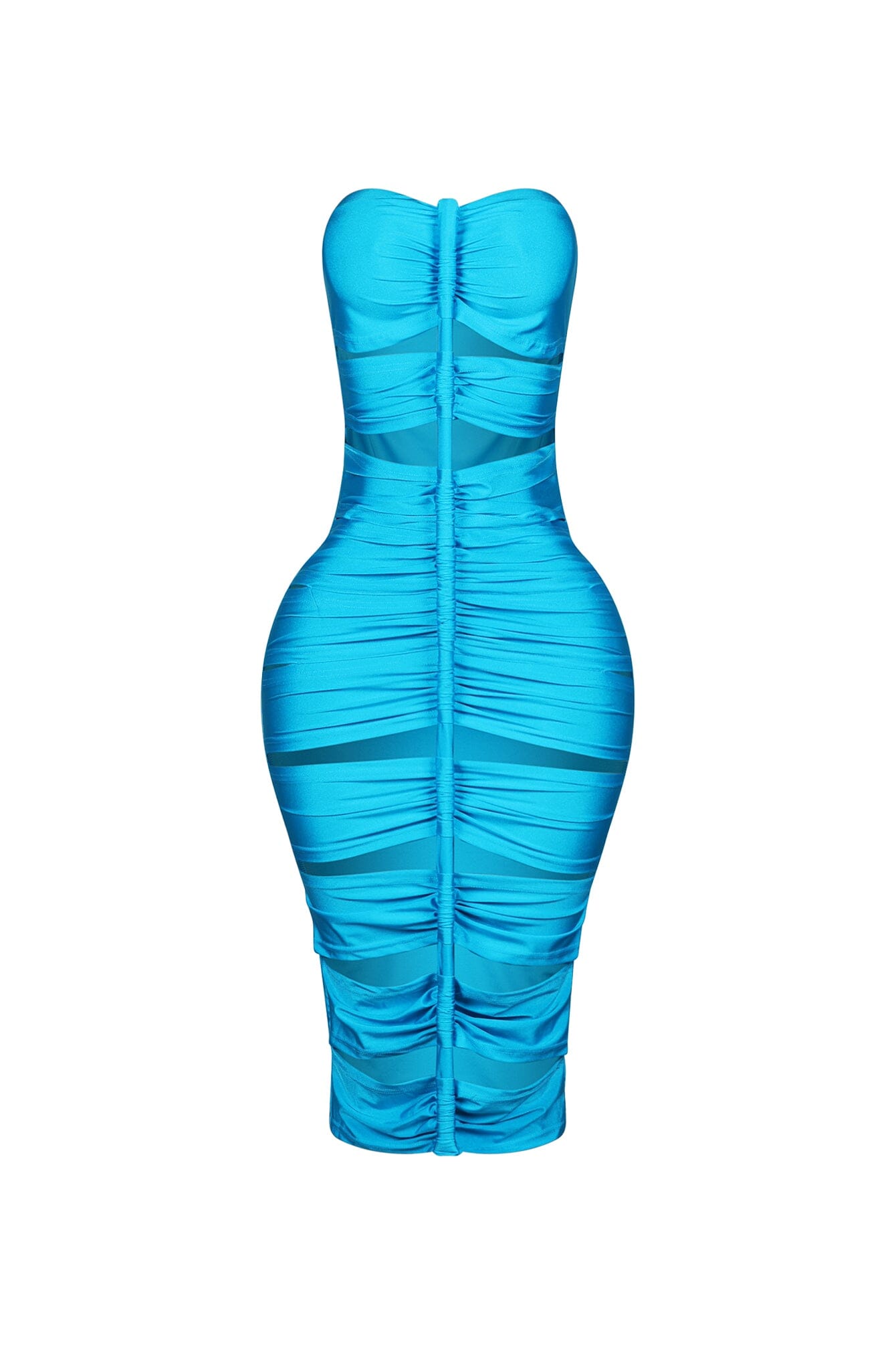 Tube Roll Cutout Midi Dress