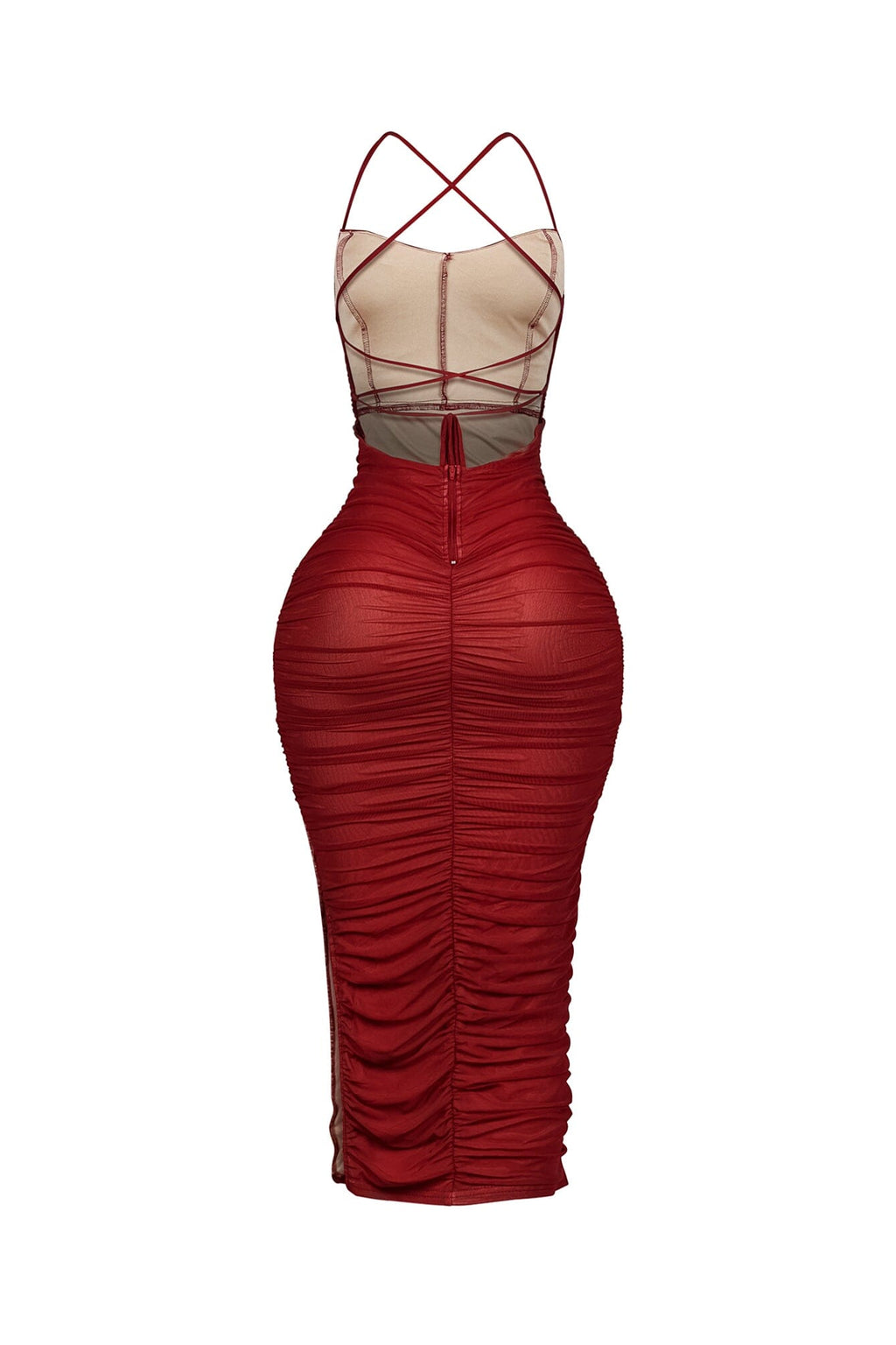 Body Talk Ruched Midi Dress