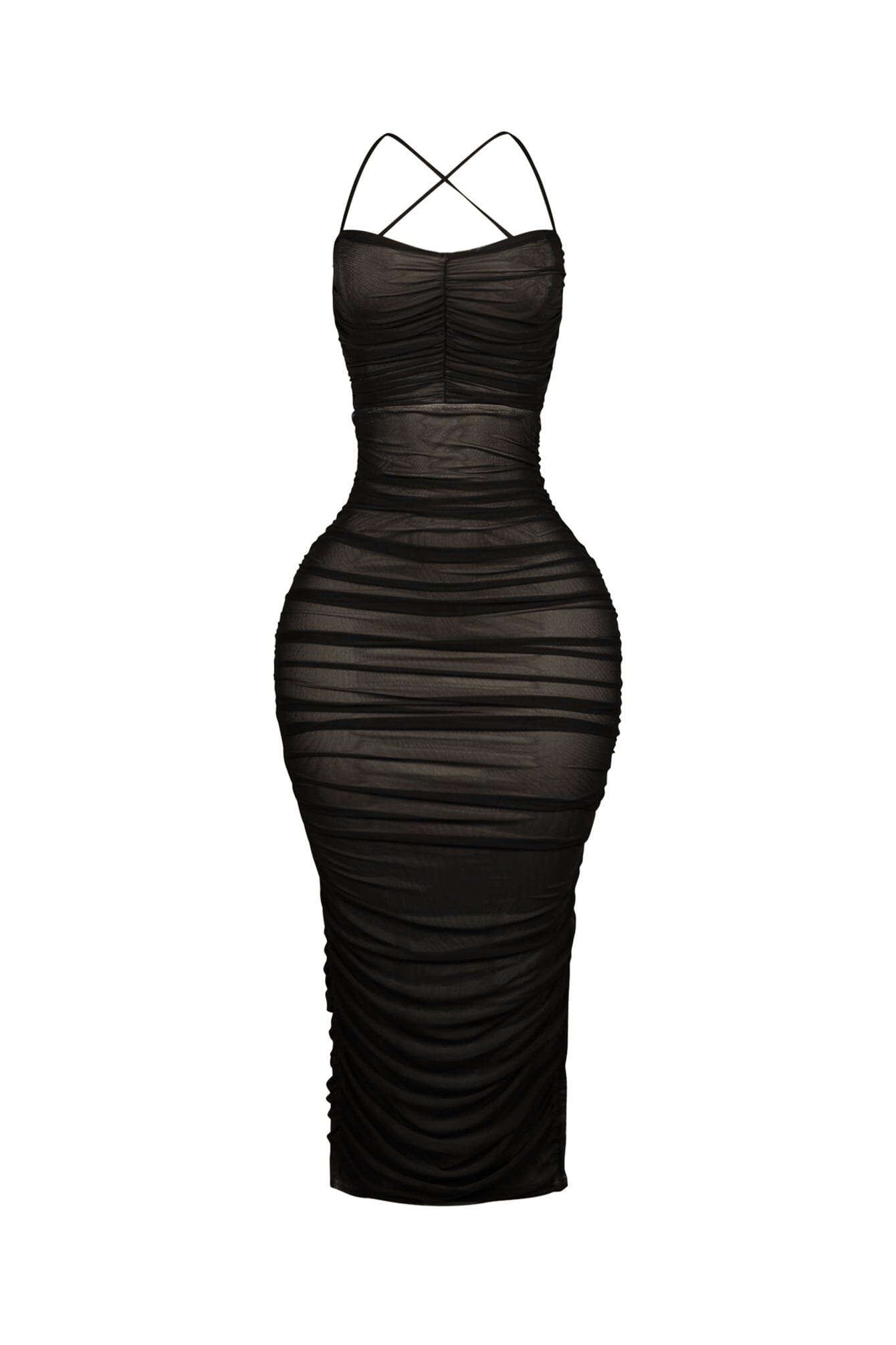 Body Talk Ruched Midi Dress