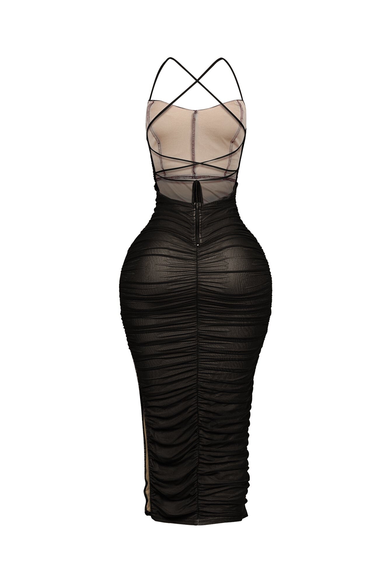 Body Talk Ruched Midi Dress