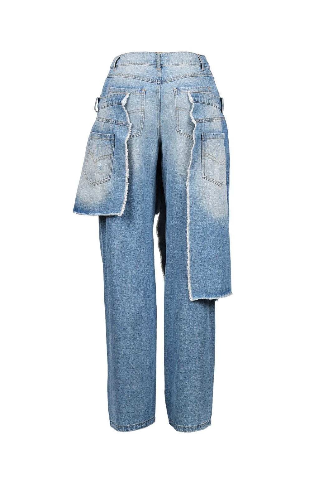 Overup Fray Denim Jeans
