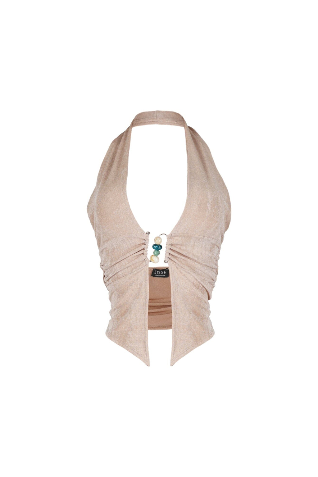Goa Slinky Beaded Halter Top