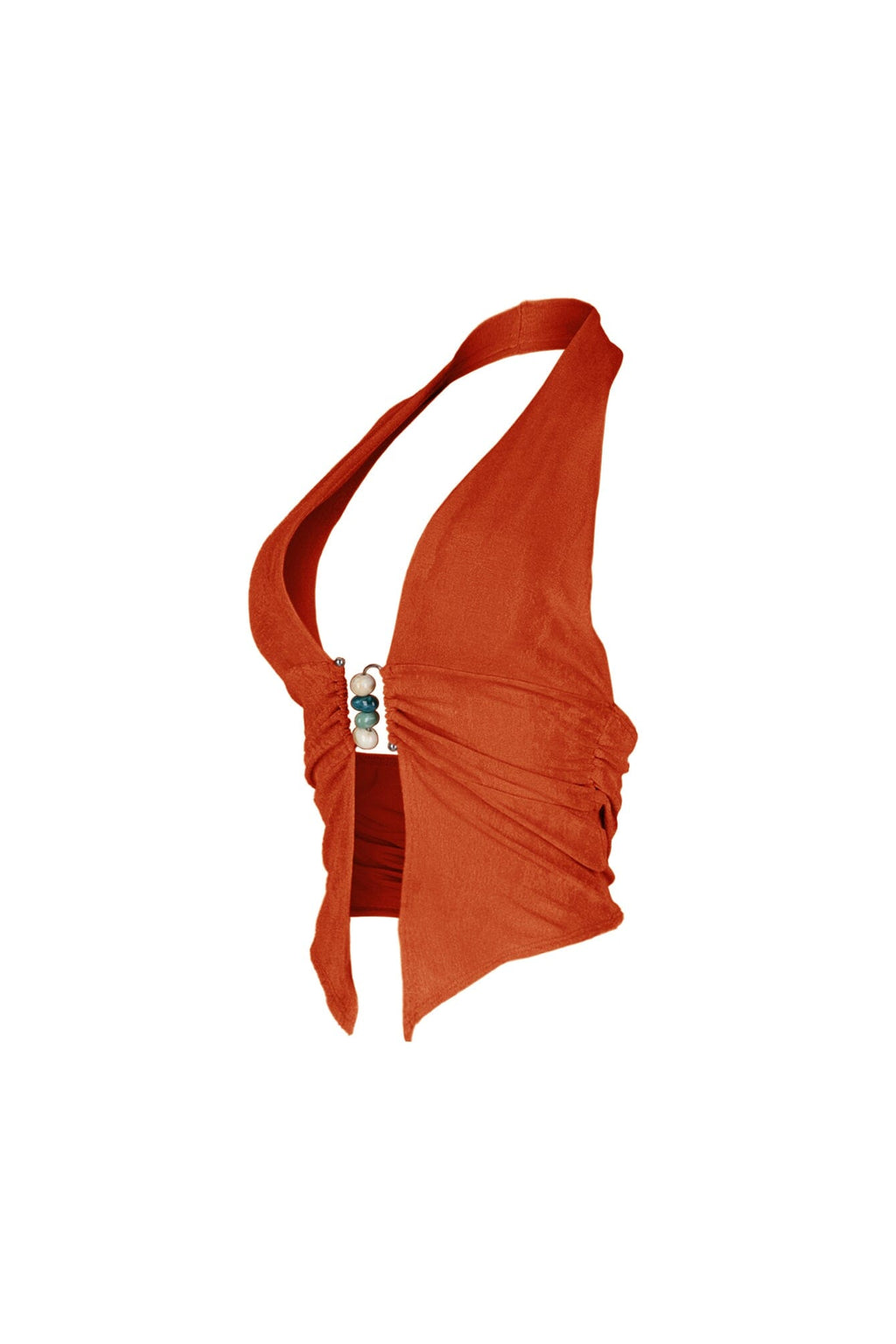 Goa Slinky Beaded Halter Top