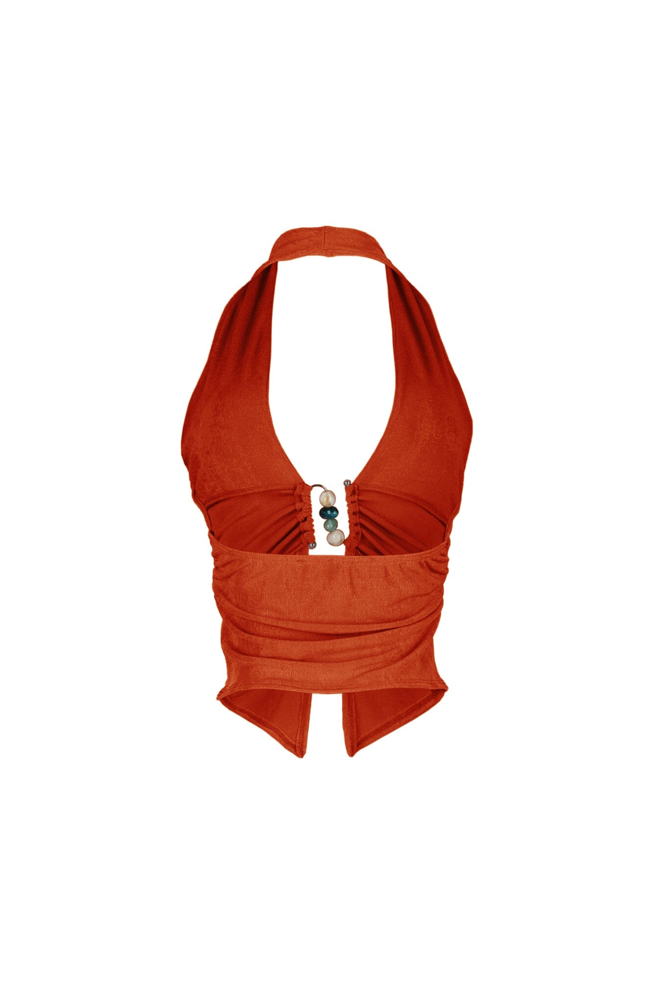 Goa Slinky Beaded Halter Top