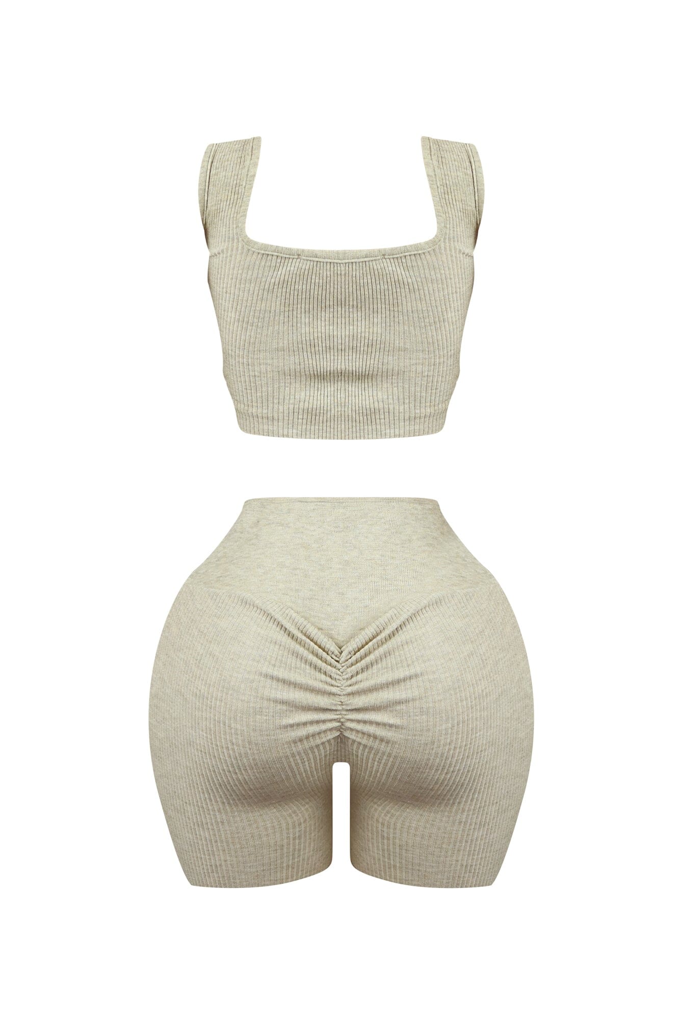 XO Ribbed Knit Tank Top & Shorts SET