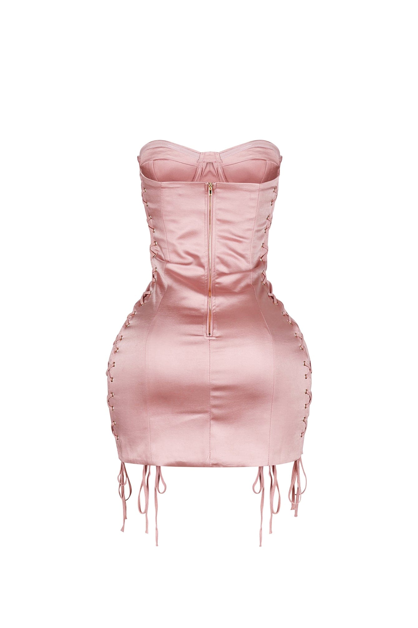 Sephora Satin Lace Up Mini Dress