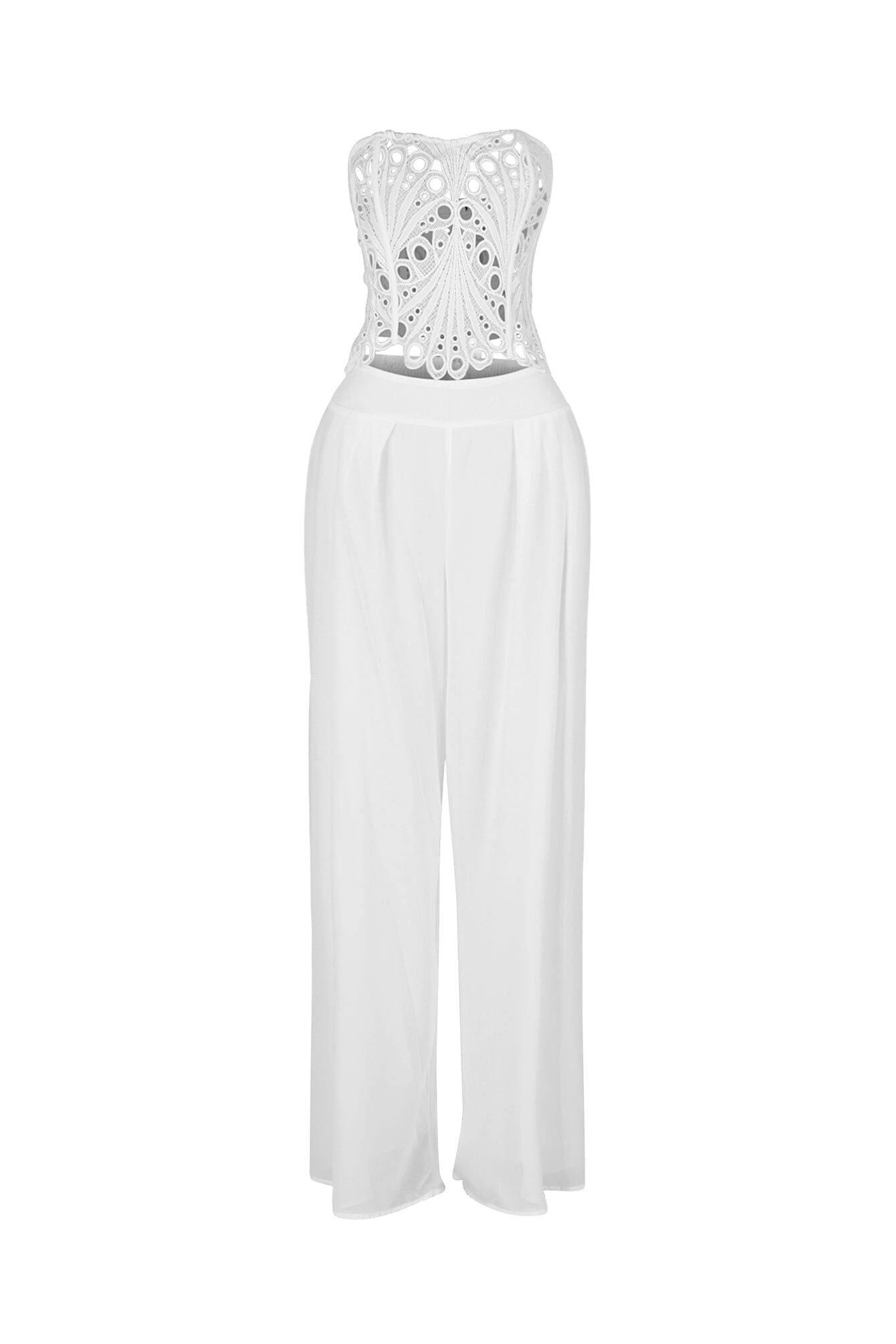 Elysian Eyelet Corset Top & Pants SET