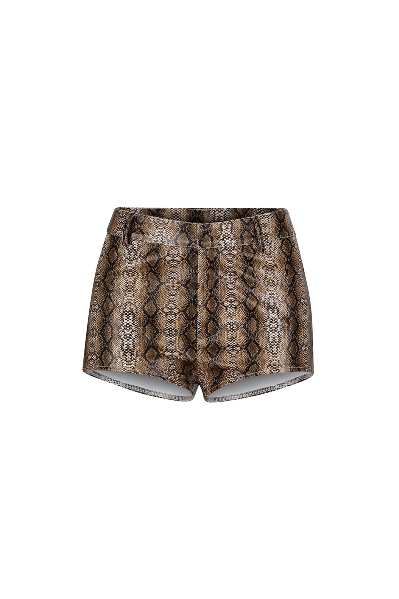 Berlin Snake PU Shorts