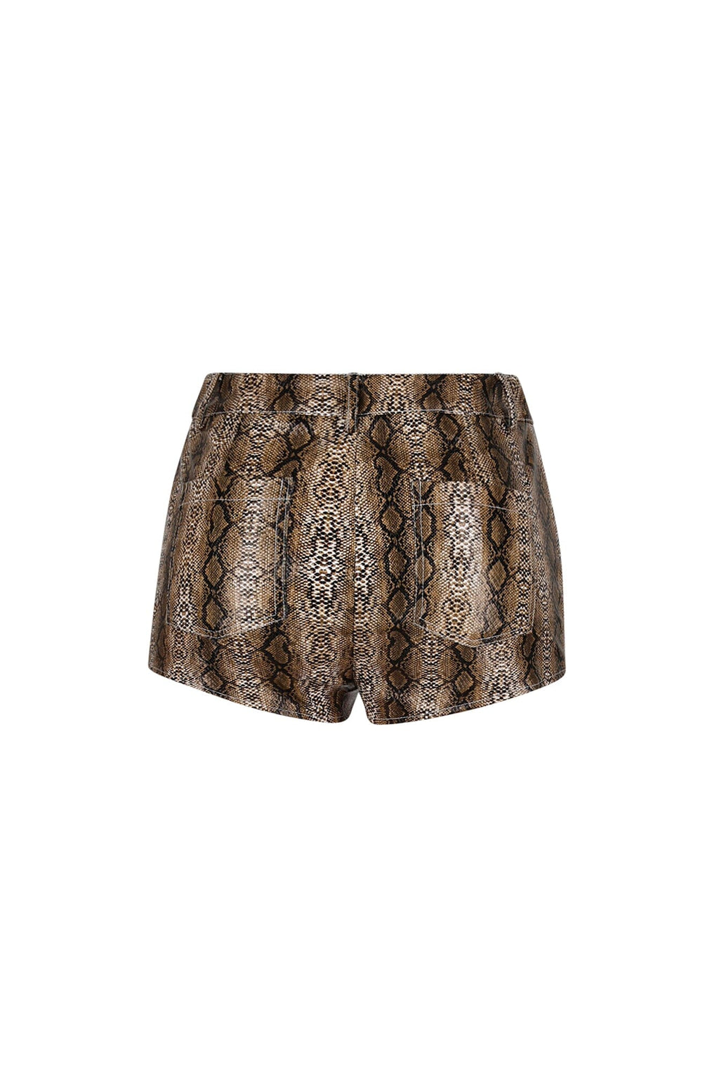 Berlin Snake PU Shorts