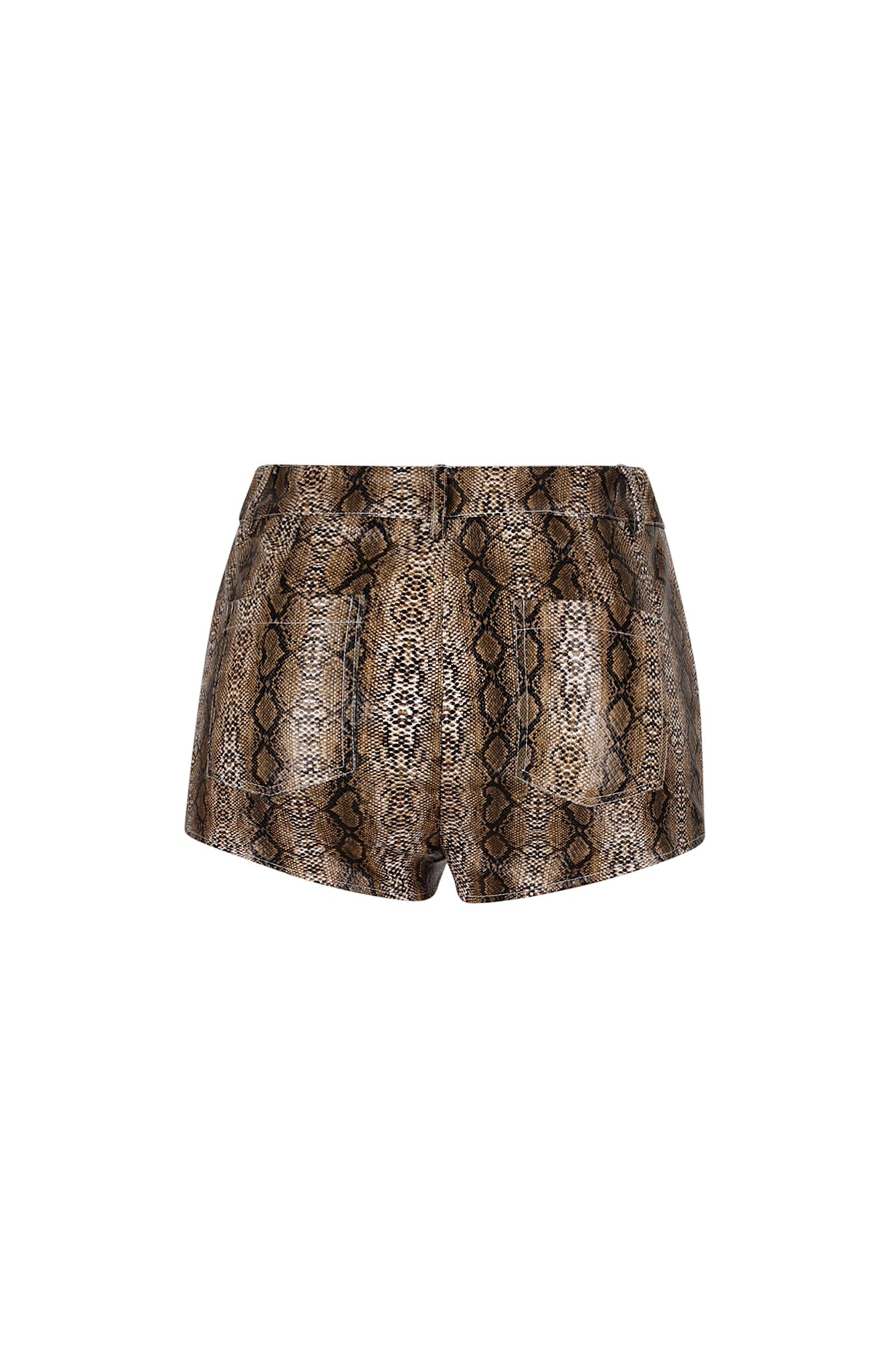 Berlin Snake PU Shorts