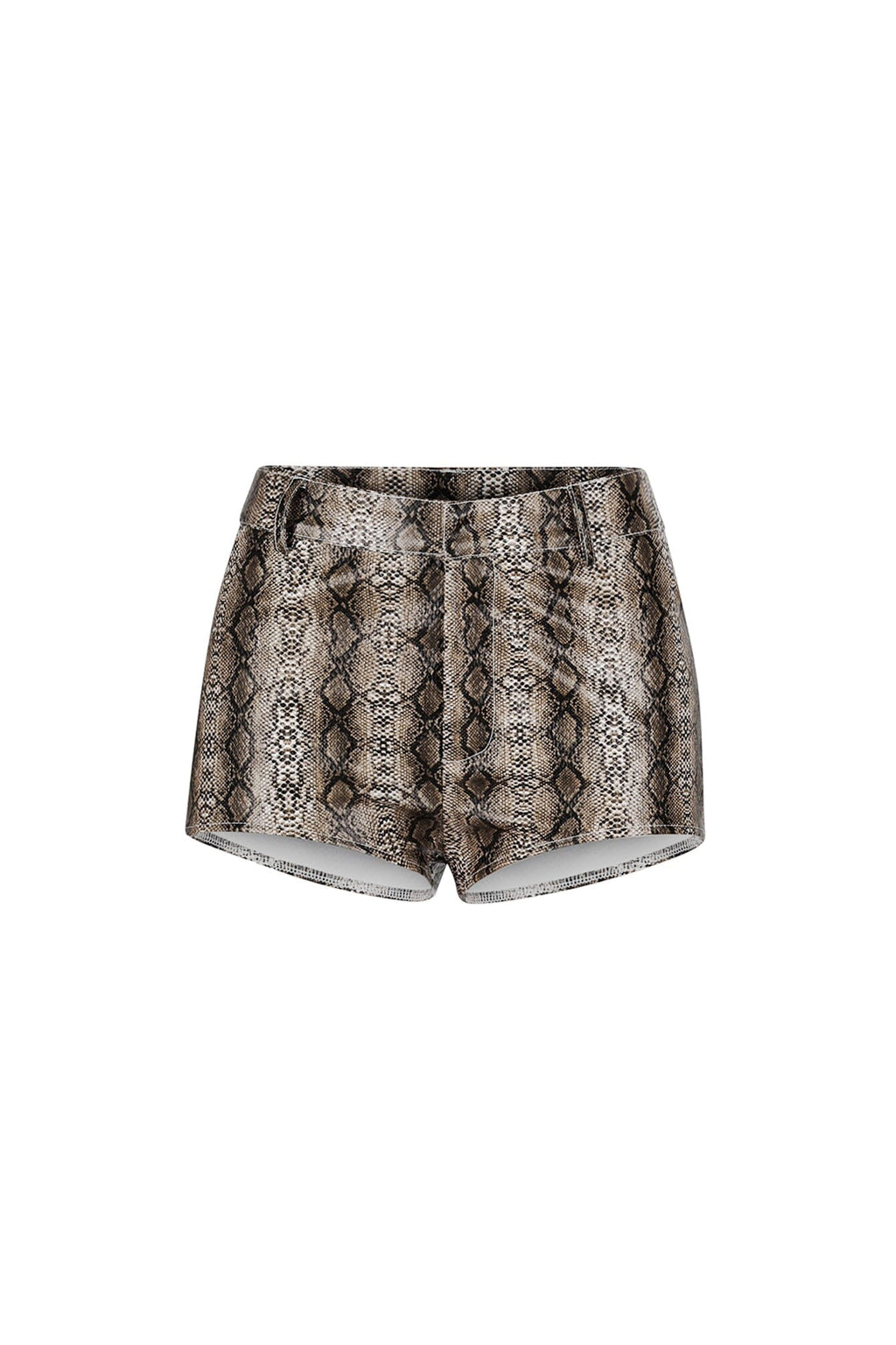 Berlin Snake PU Shorts