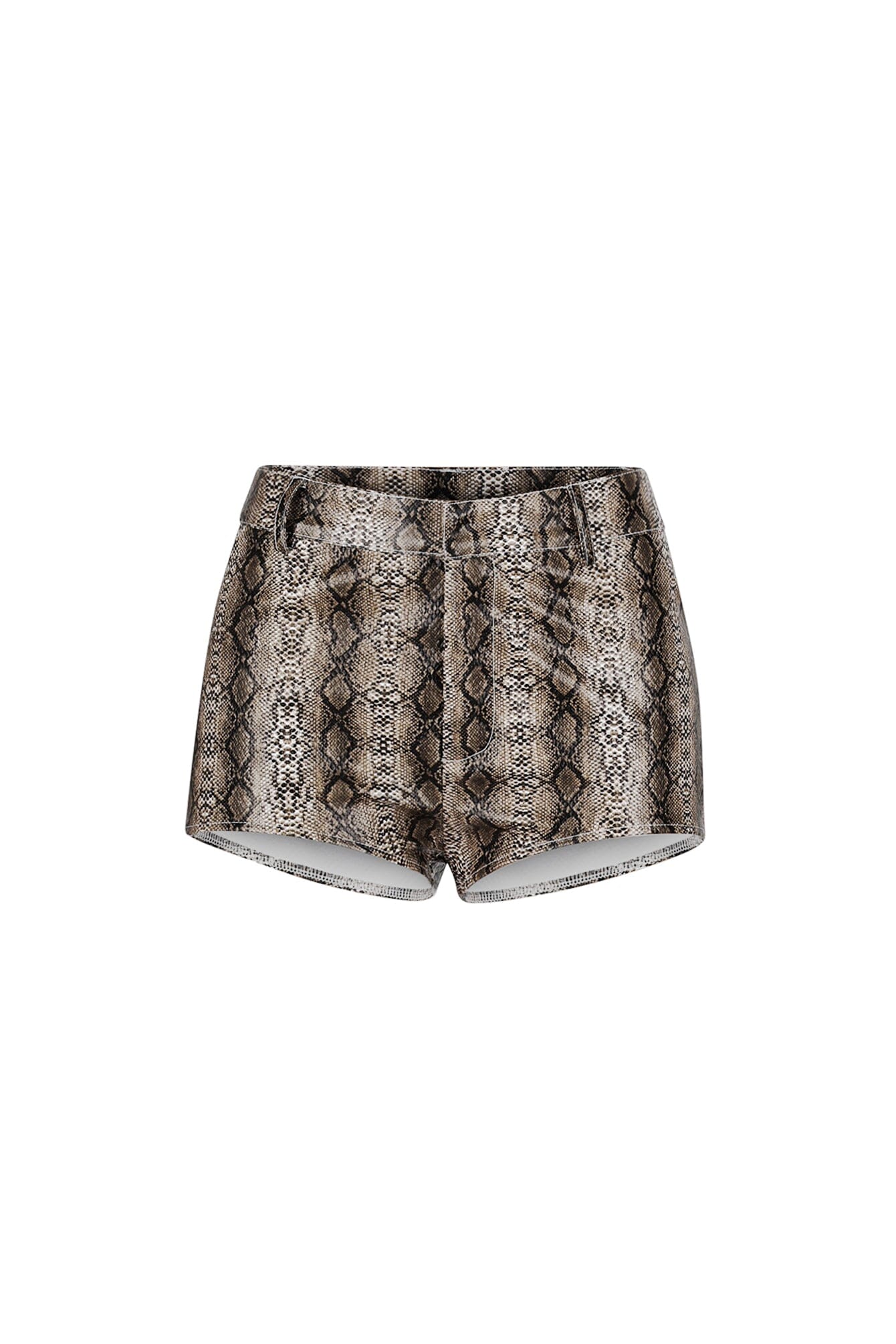 Berlin Snake PU Shorts