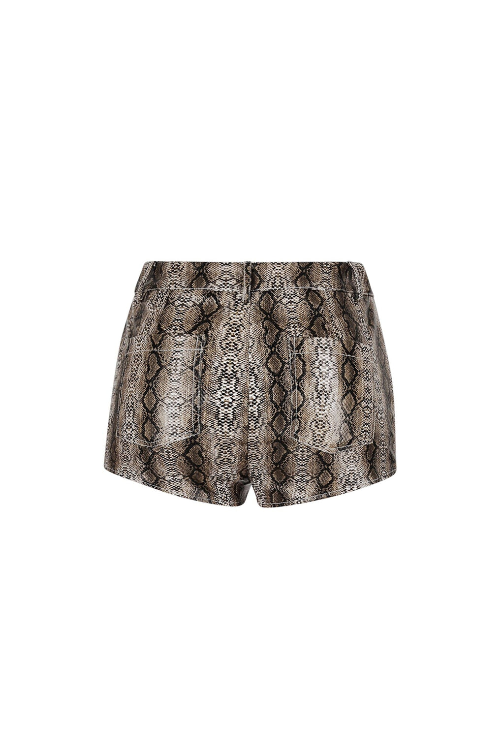 Berlin Snake PU Shorts