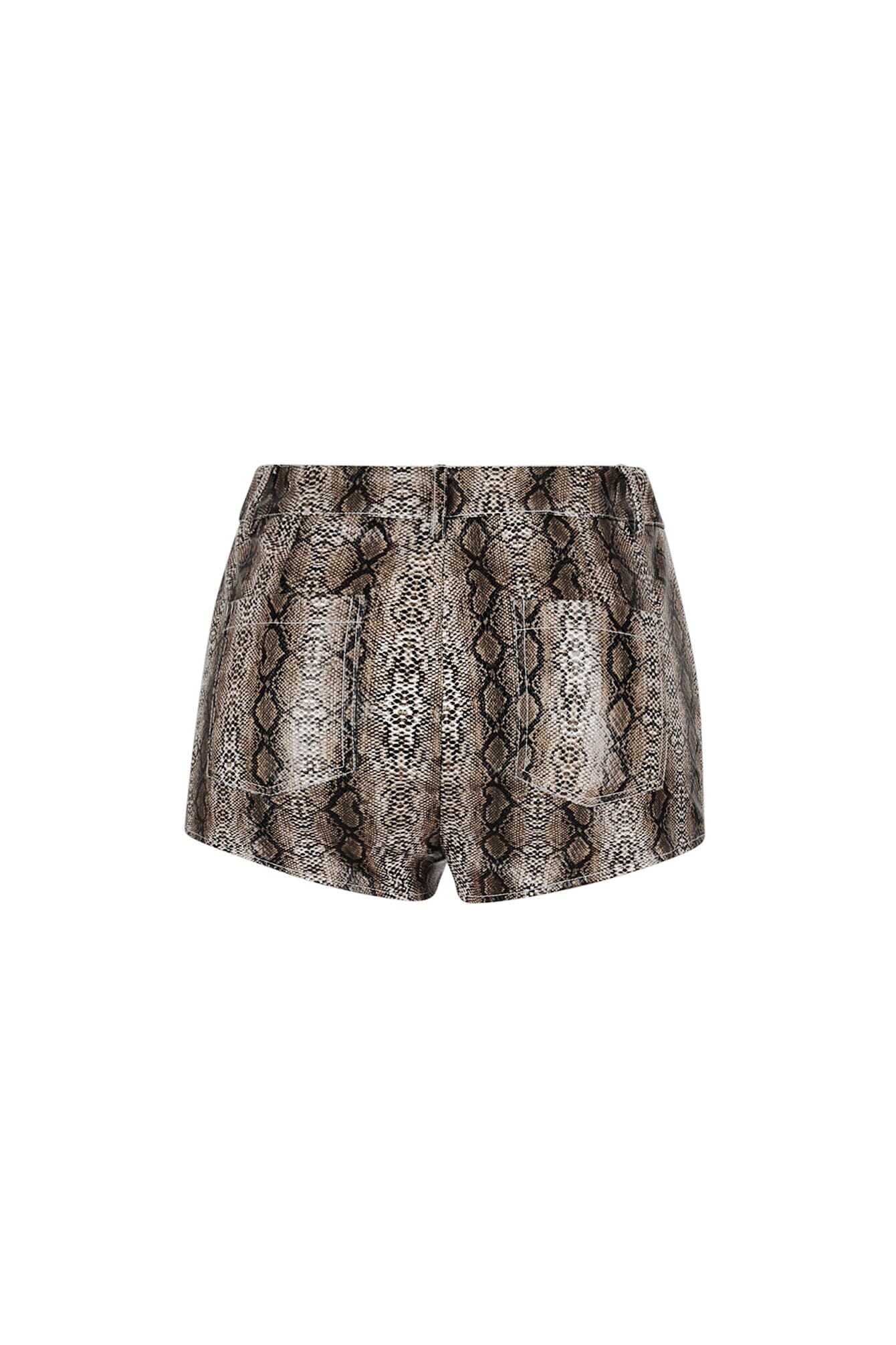 Berlin Snake PU Shorts