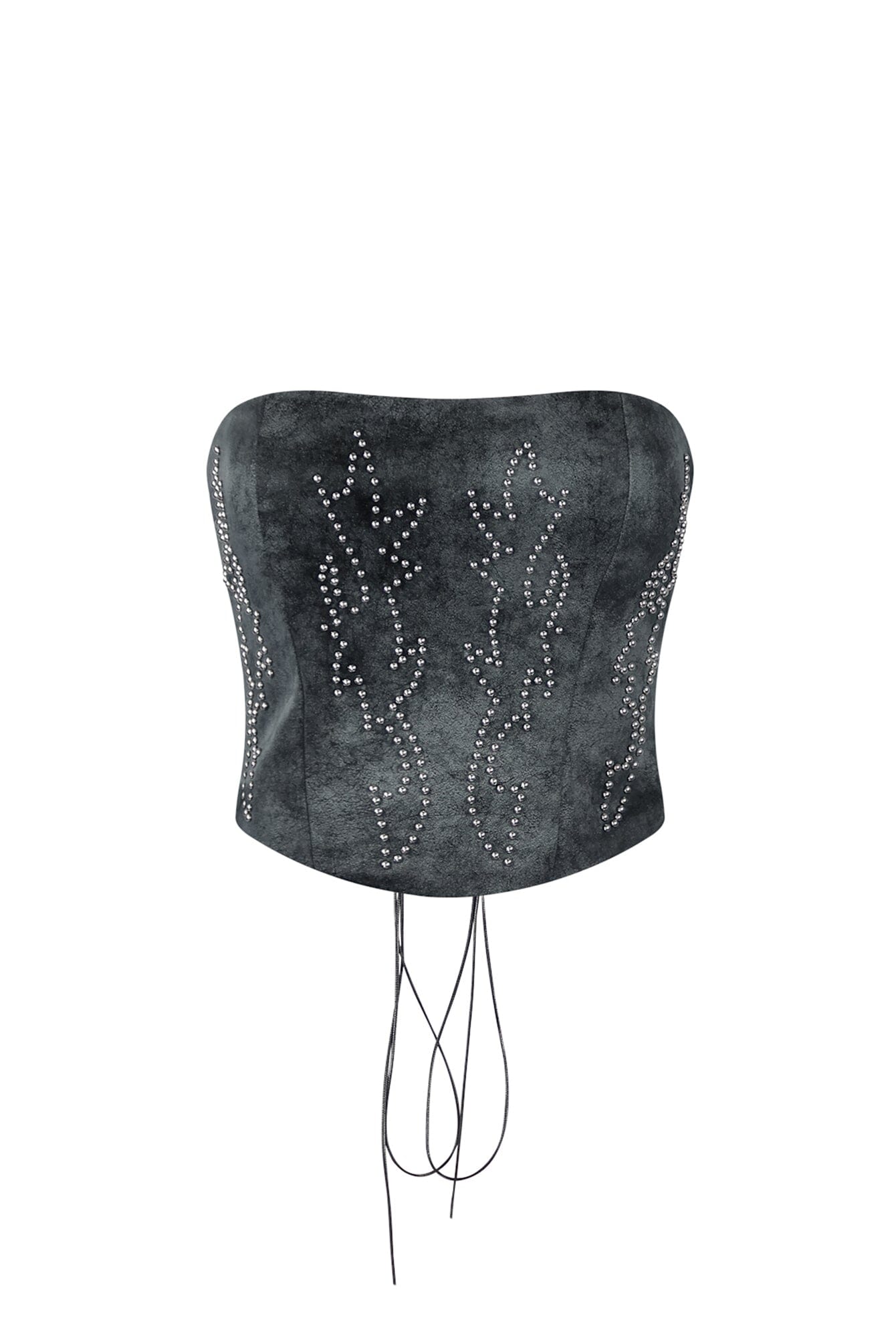 Set The Tone PU Western Corset Top