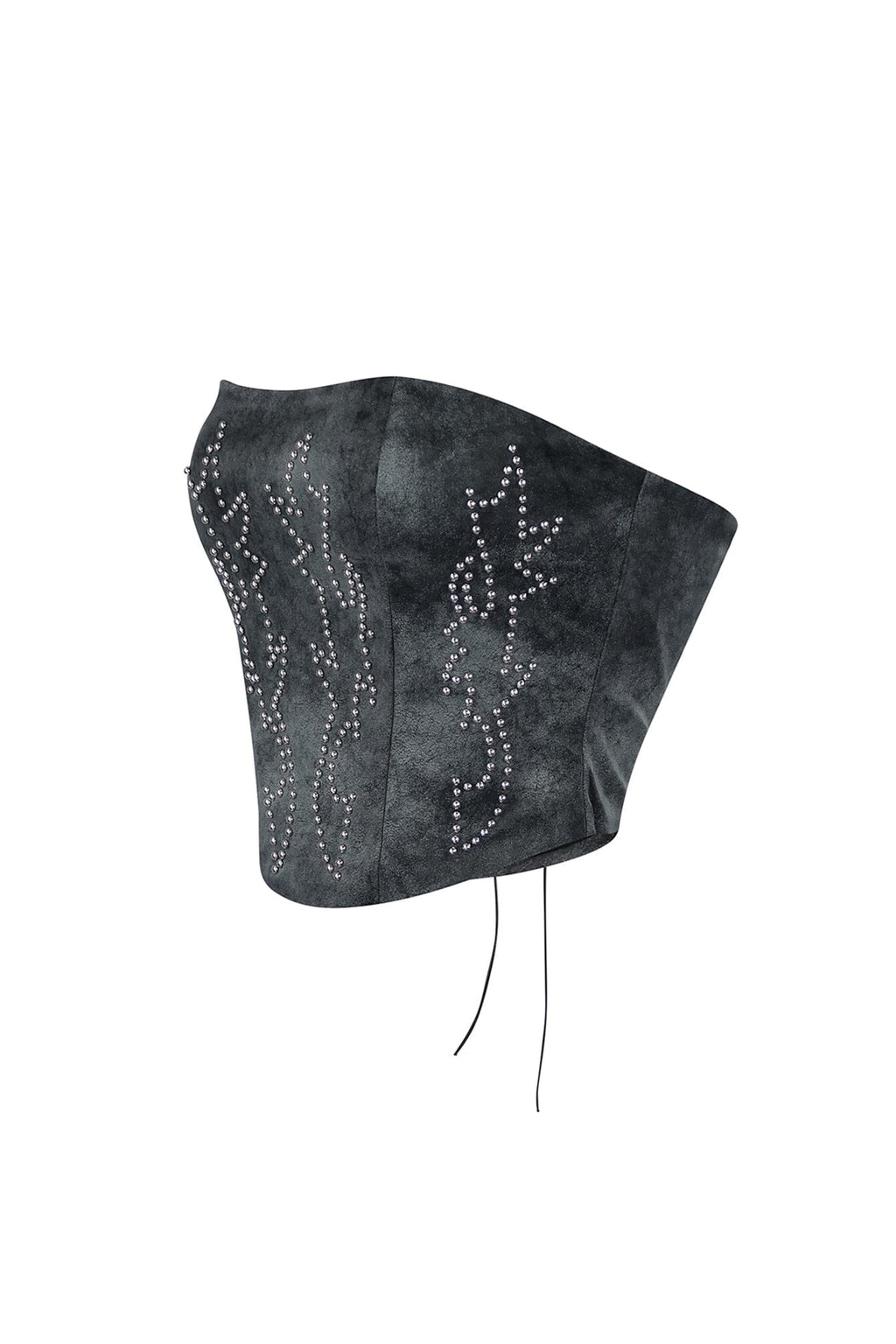 Set The Tone PU Western Corset Top