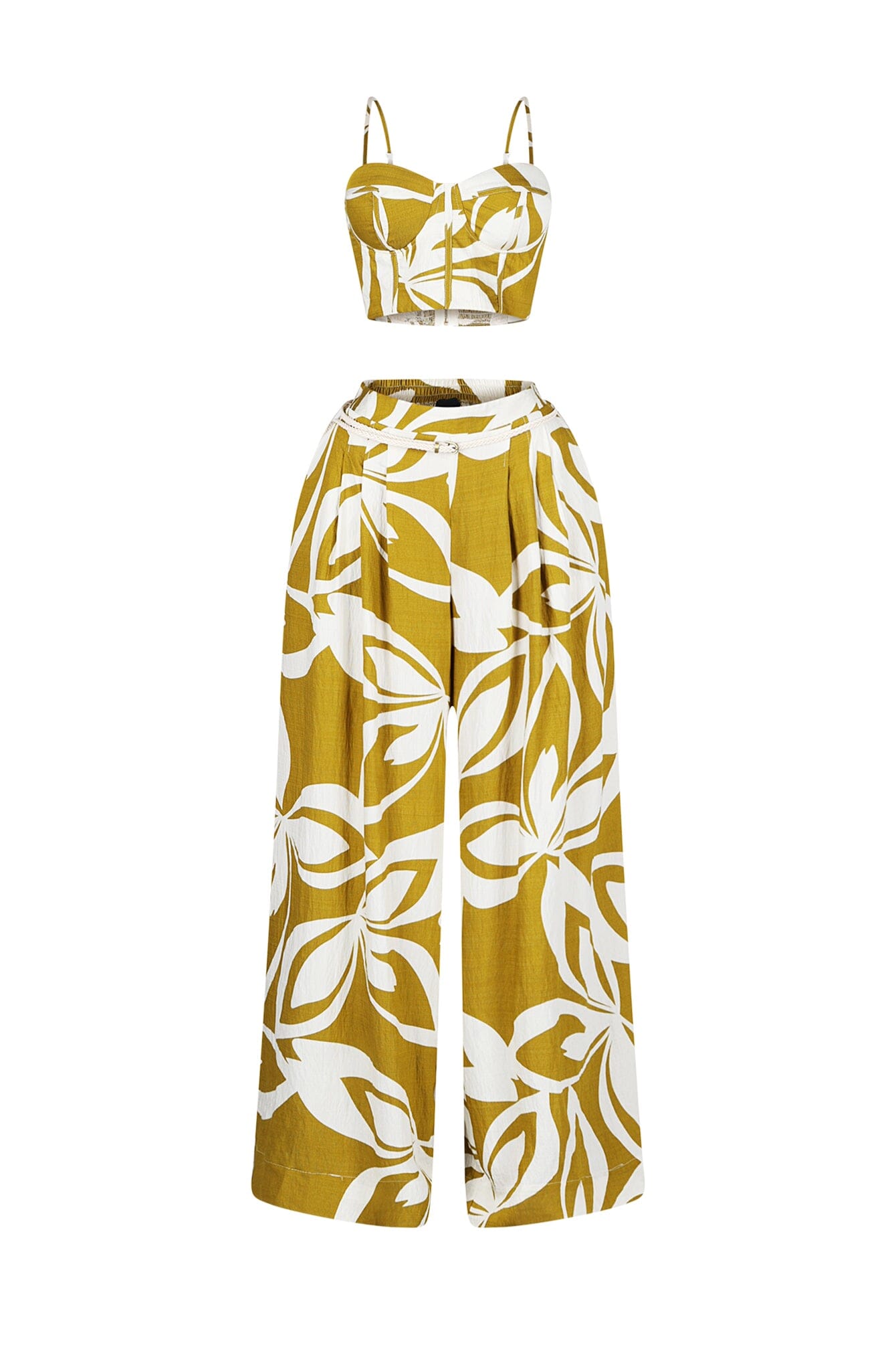 Tumon Printed Crop Top & Pants SET