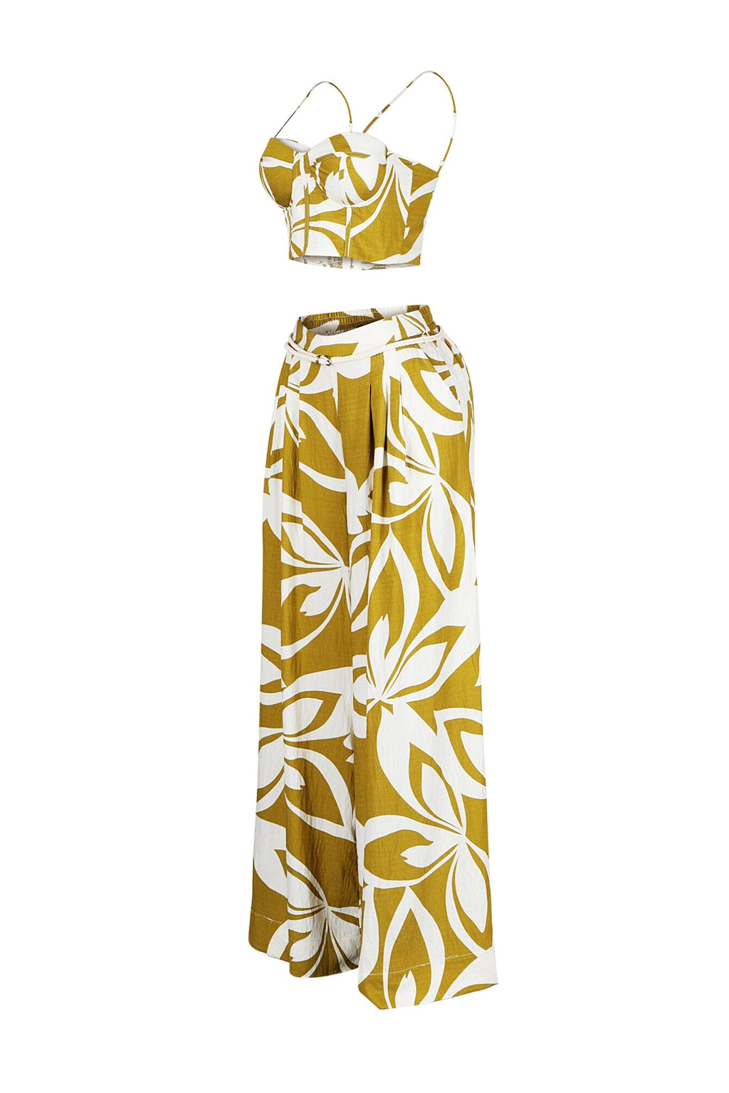 Tumon Printed Crop Top & Pants SET