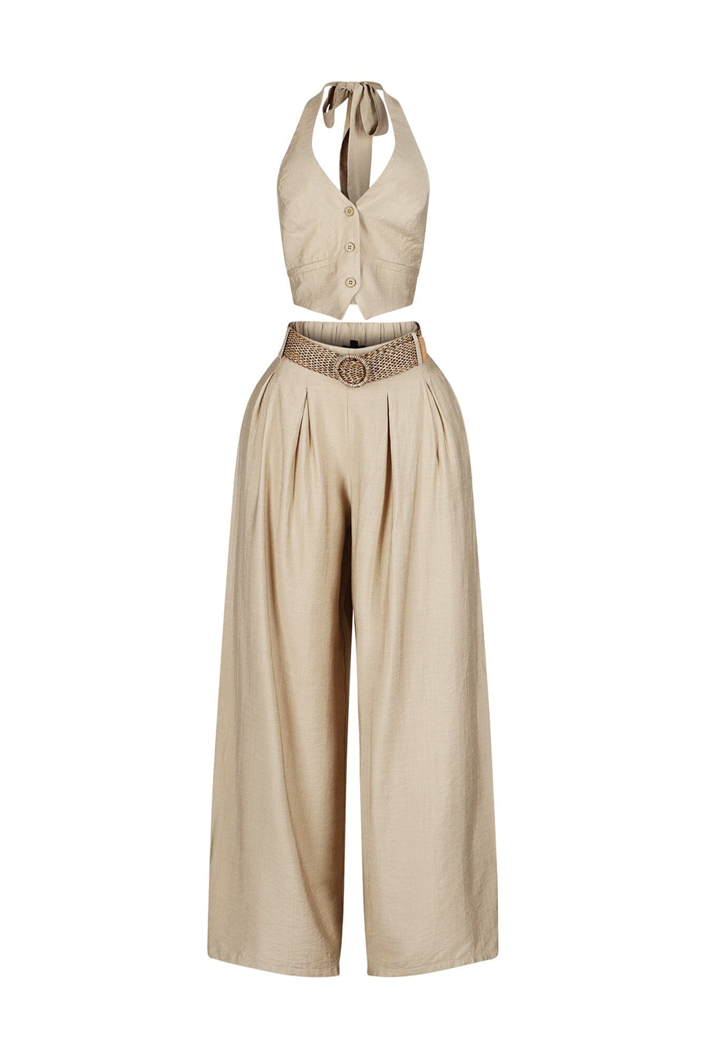 Vienna Halter Vest & Pants SET