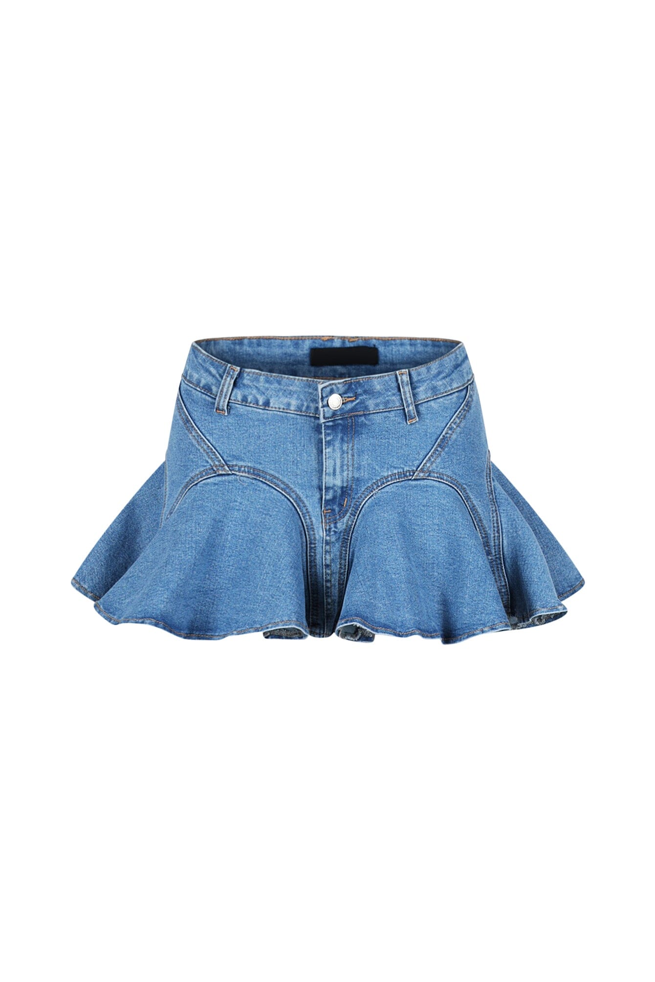 Waverly Flared Denim Mini Skirt