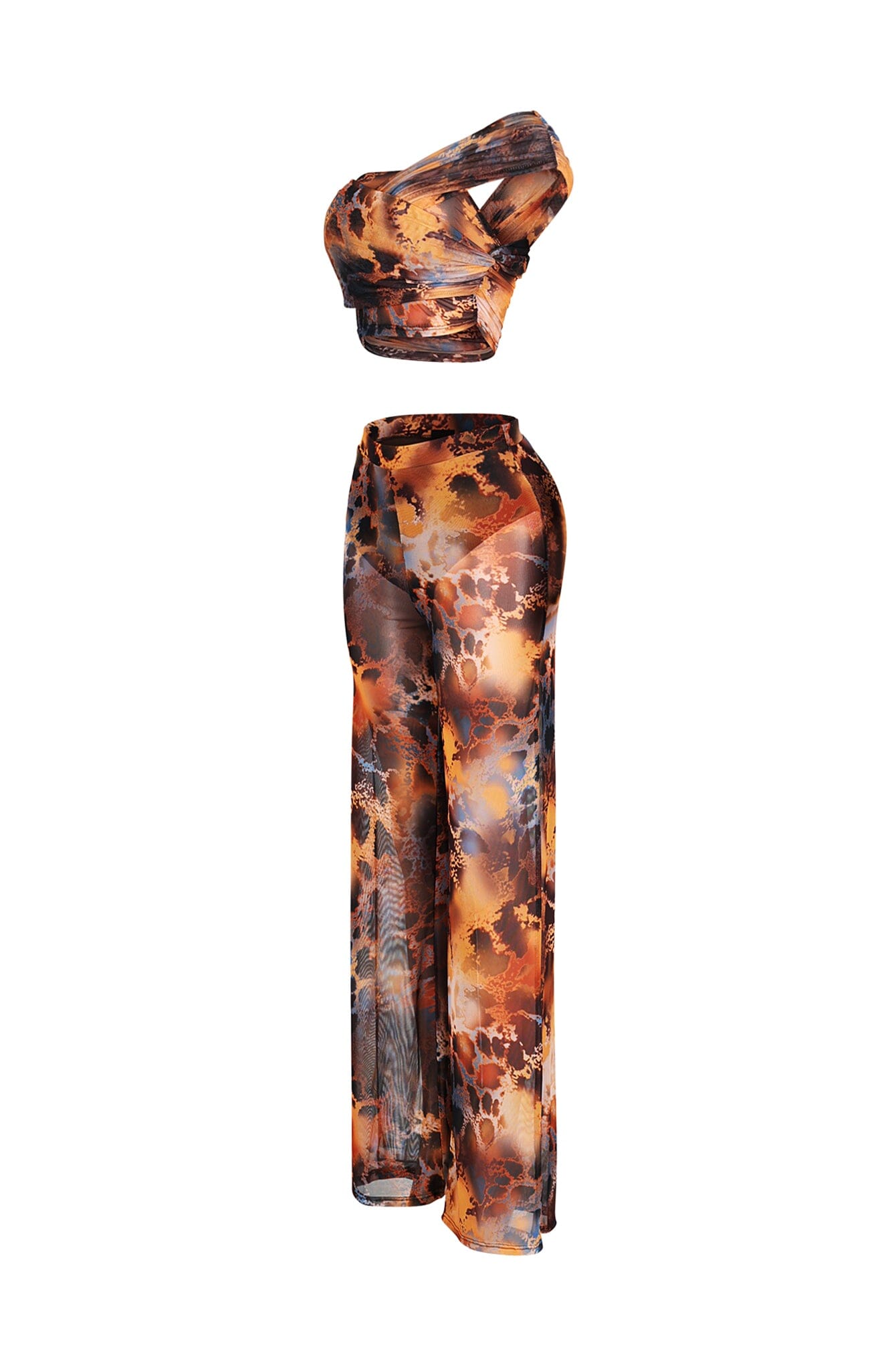 Dual Aura Mesh Top & Pants SET