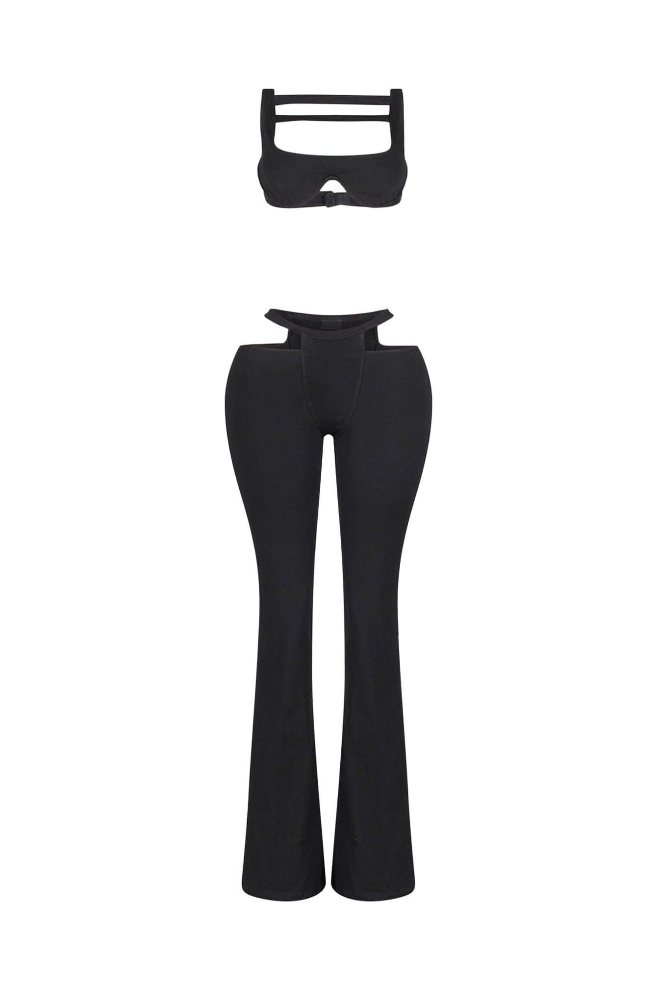 Armored Strappy Crop Top & Pants SET