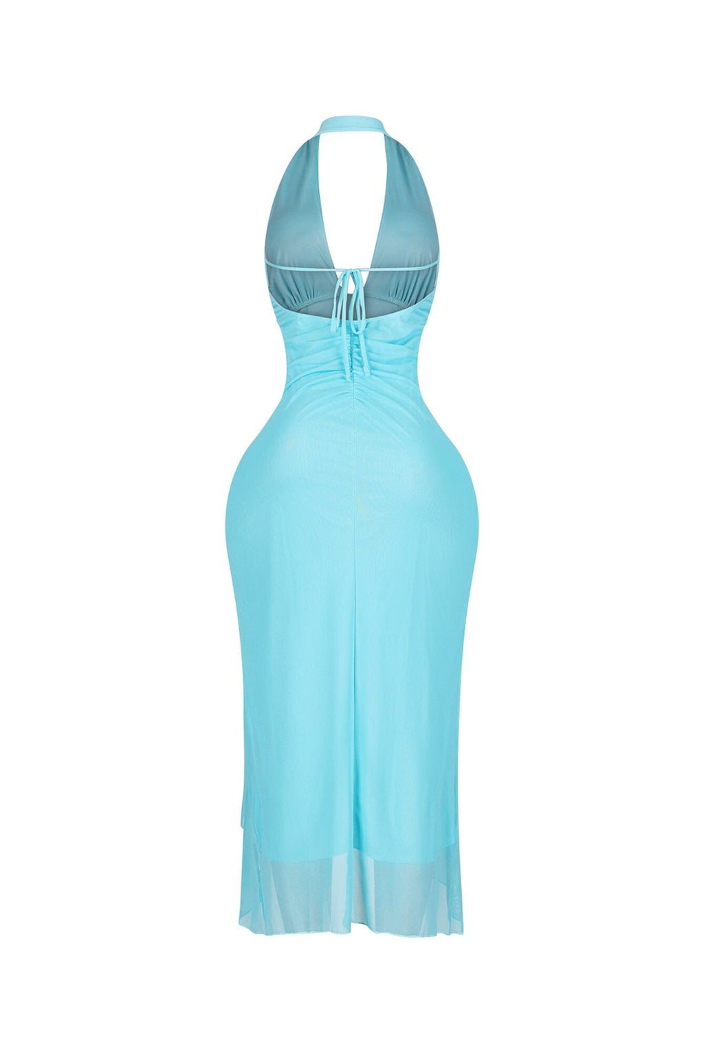 Aquaria Veil Ruffle Maxi Dress