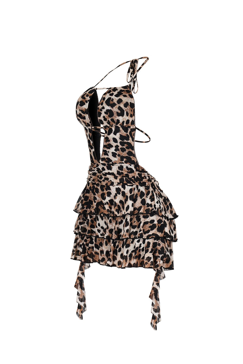 Bambi Pounce Halter Mini Dress