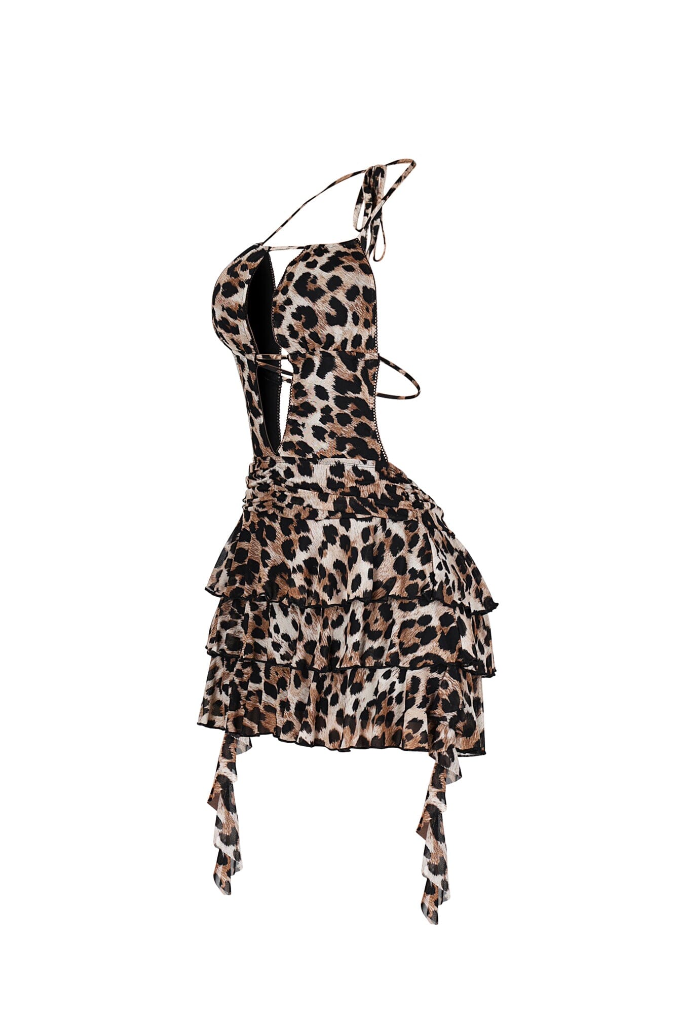 Bambi Pounce Halter Mini Dress
