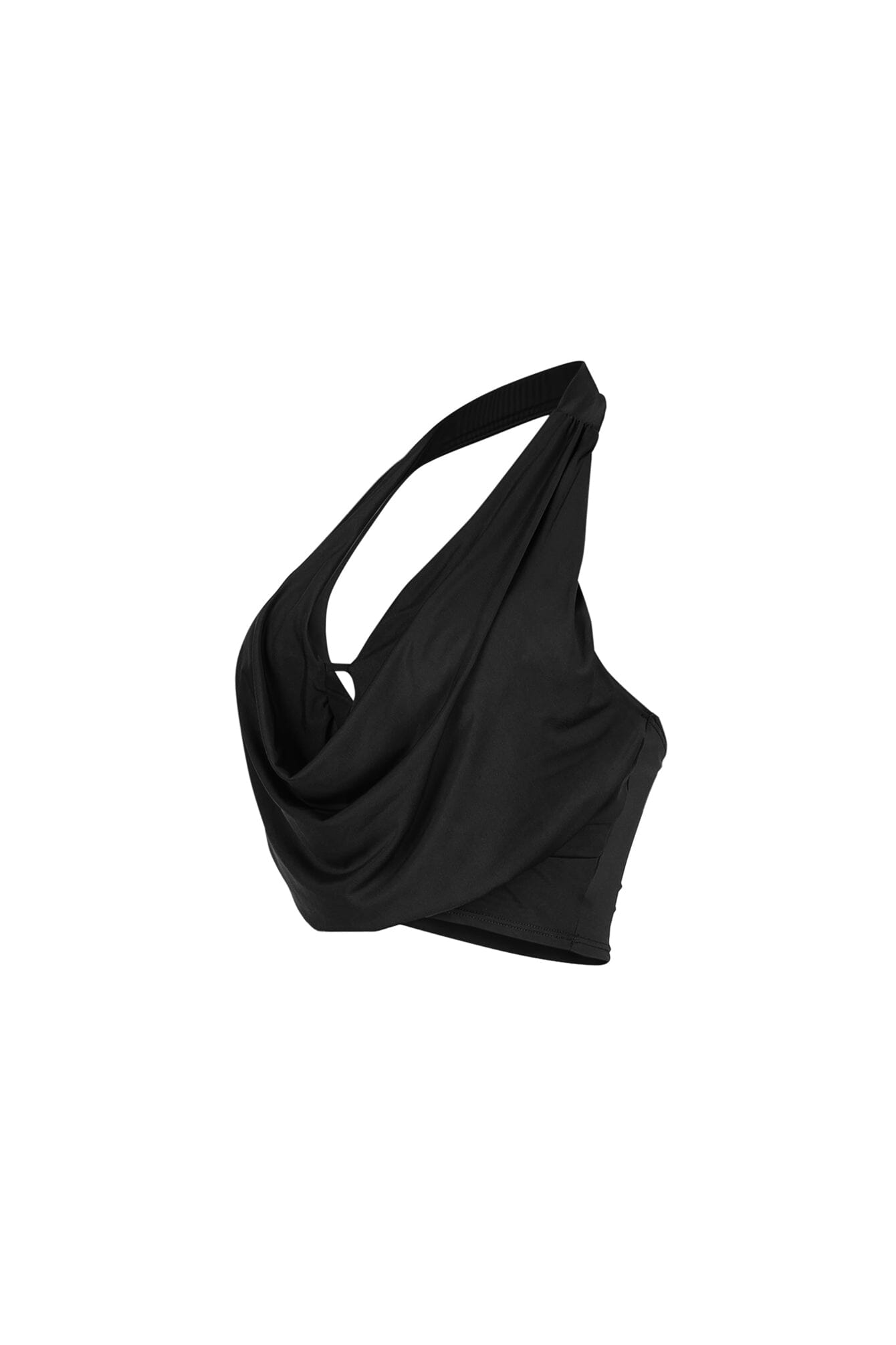 Lightweight Cowl Neck Crop Top