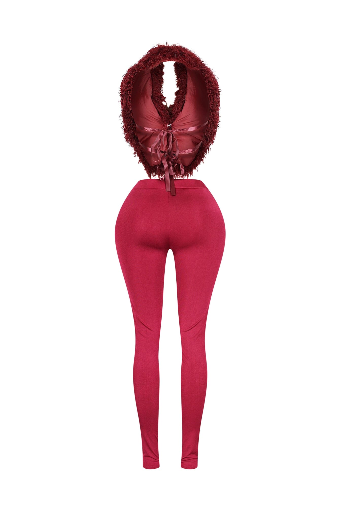 Furista Fur Halter Vest & Leggings SET