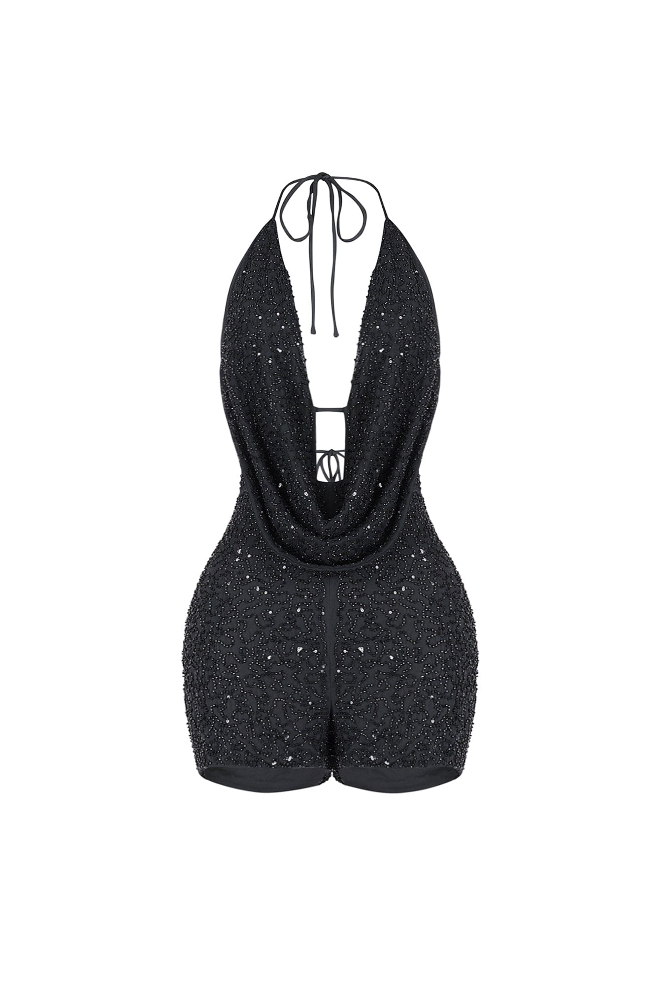 Lightplay Beaded Halter Romper