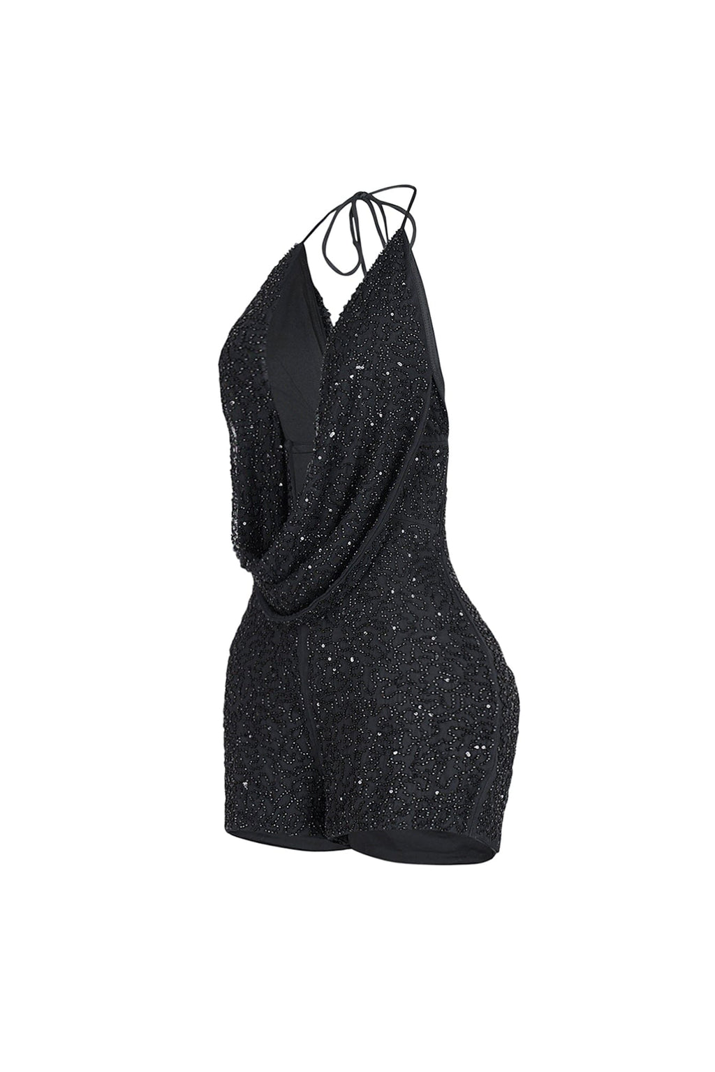 Lightplay Beaded Halter Romper