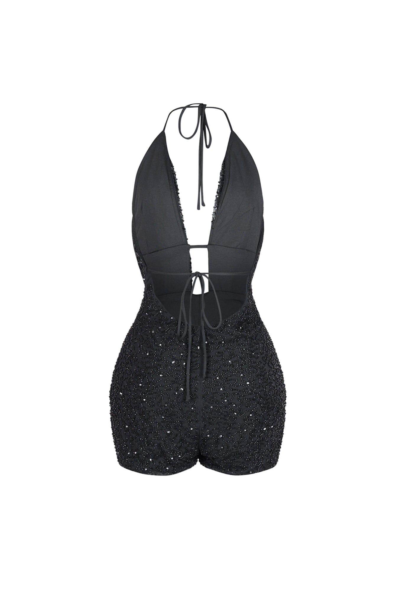Lightplay Beaded Halter Romper