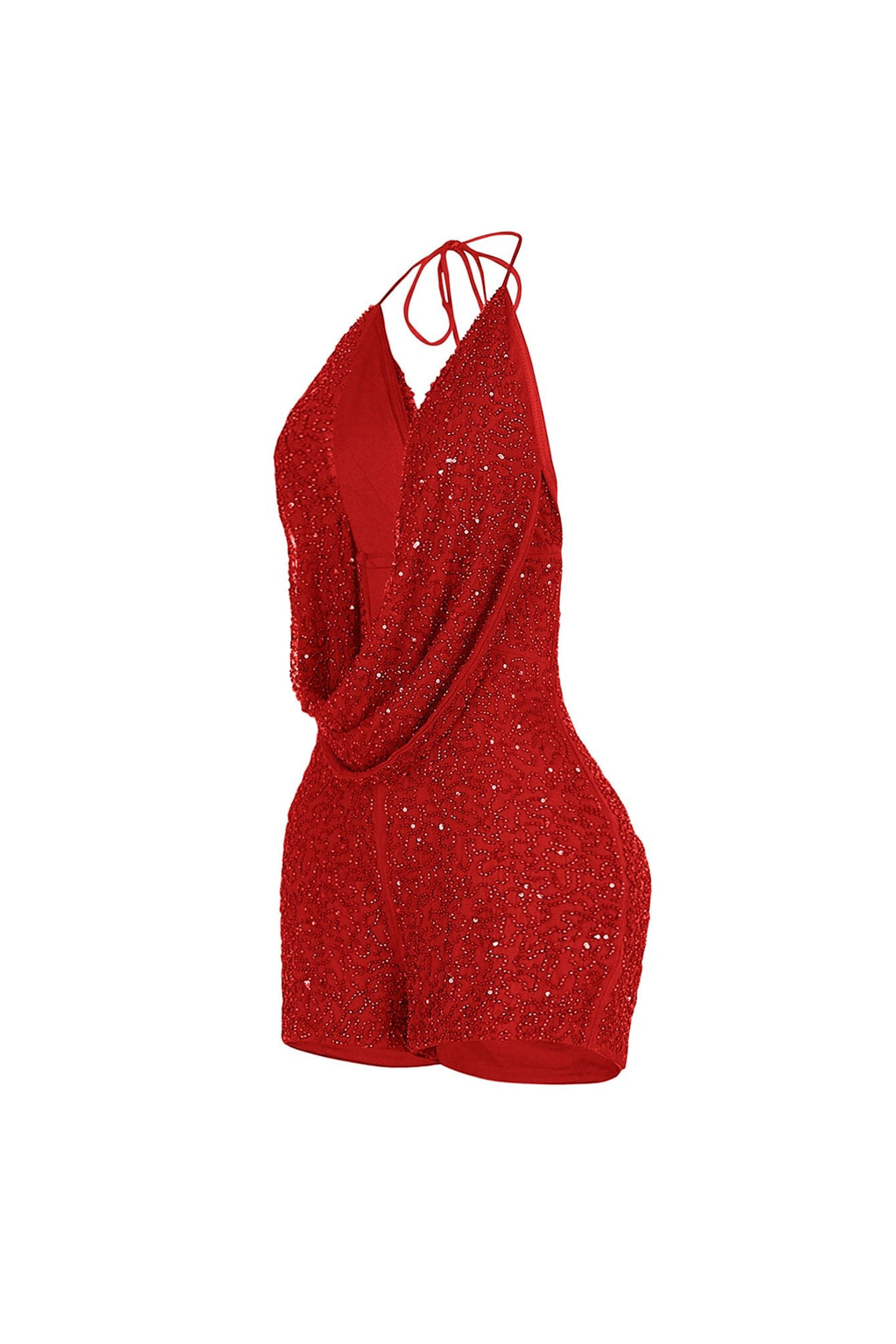 Lightplay Beaded Halter Romper