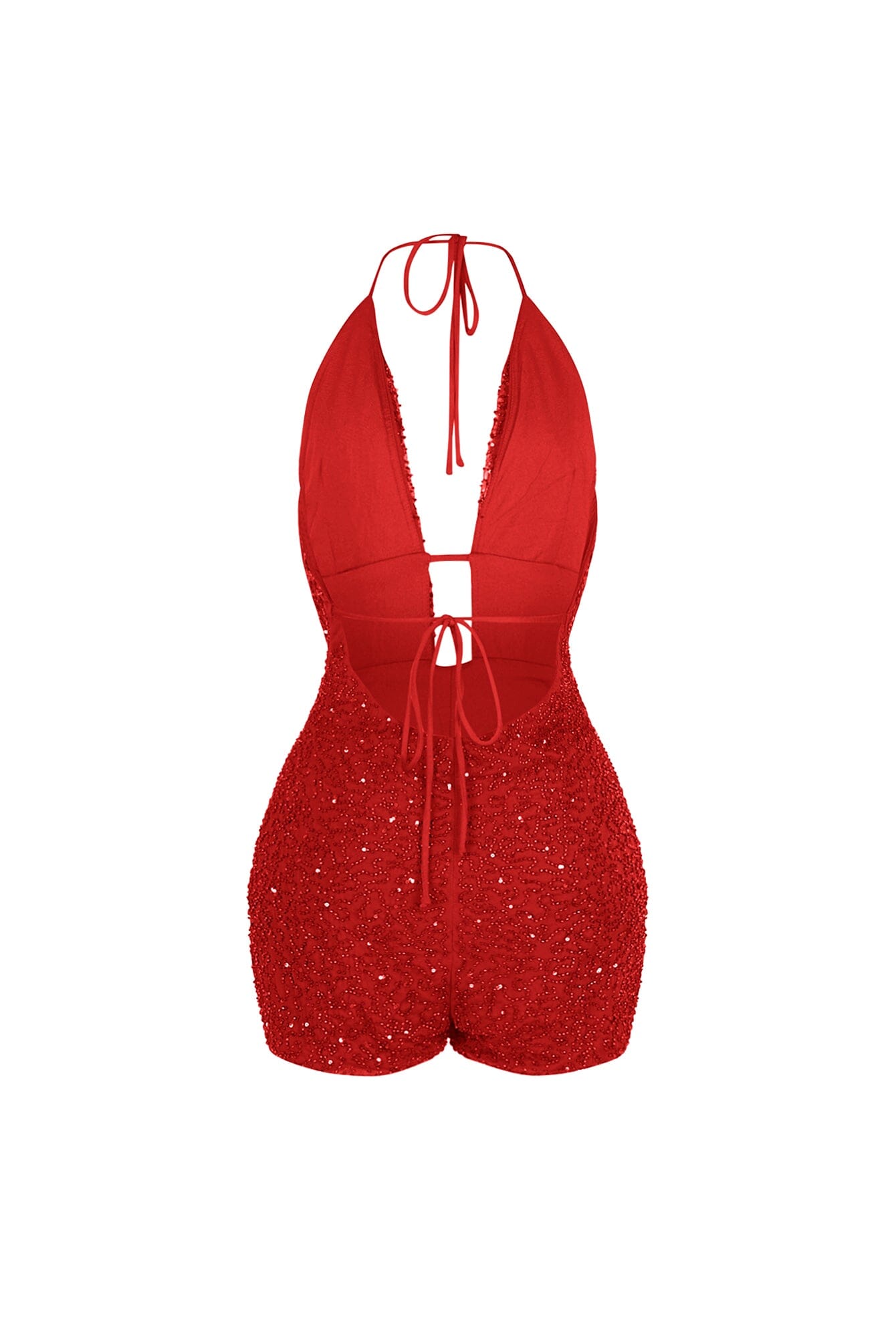 Lightplay Beaded Halter Romper