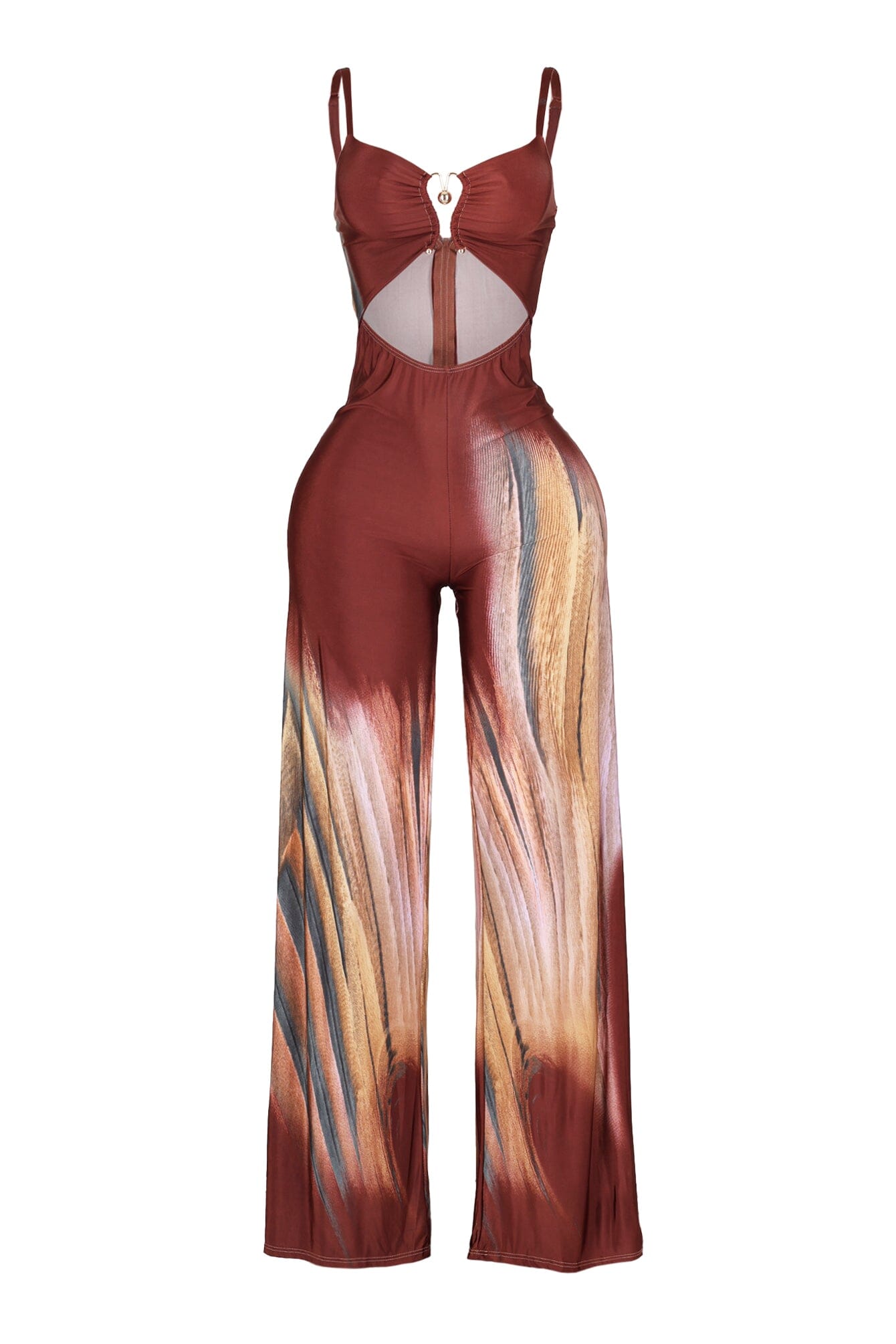 Playing Me Print Cami Jumpsuit