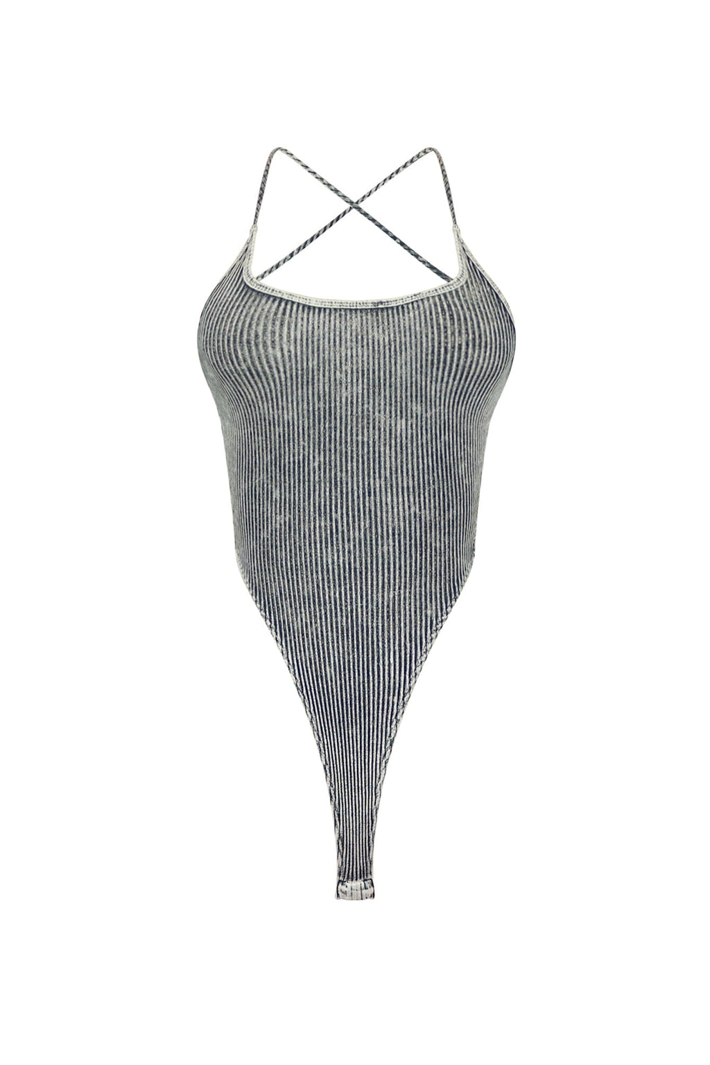 How We Do Mineral Washed Cami Bodysuit