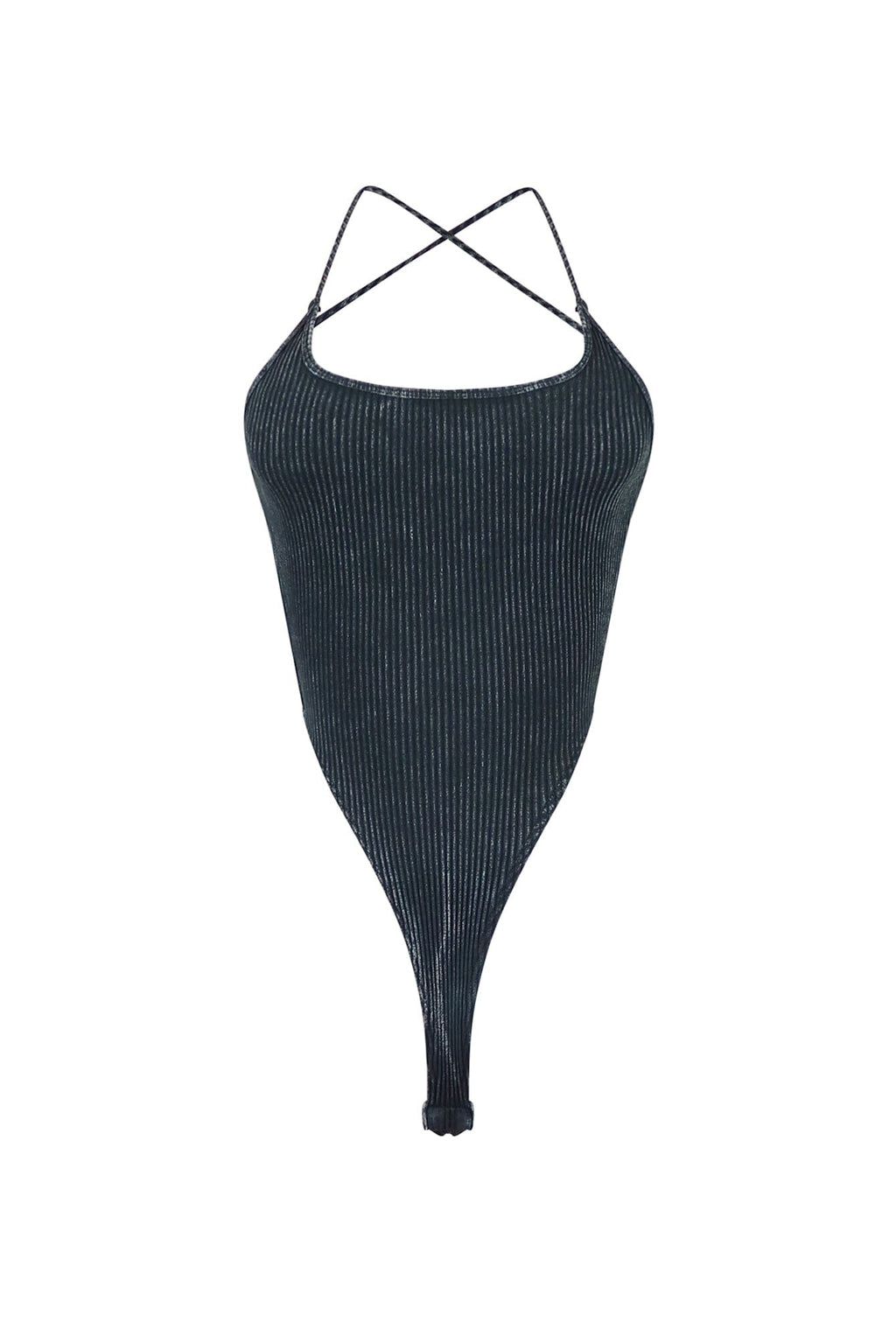 How We Do Mineral Washed Cami Bodysuit