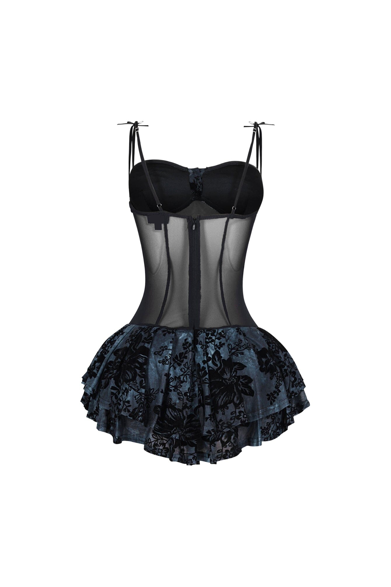 Velvet Touch Bustier Mini Dress