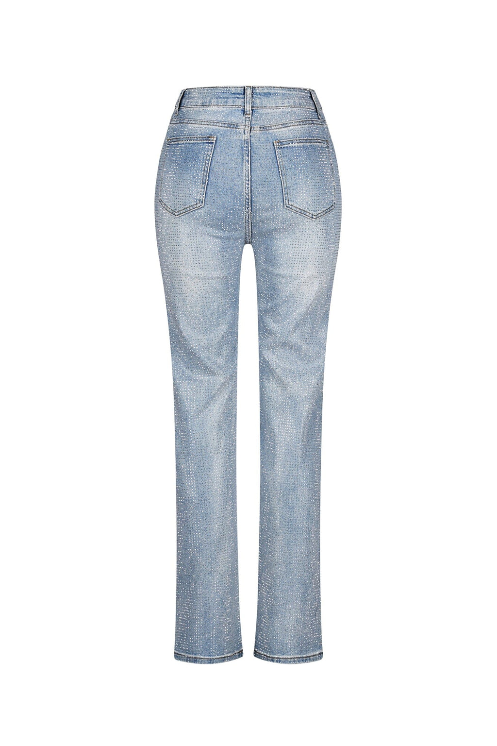 Better Attitude Rhinestone Straight Jeans