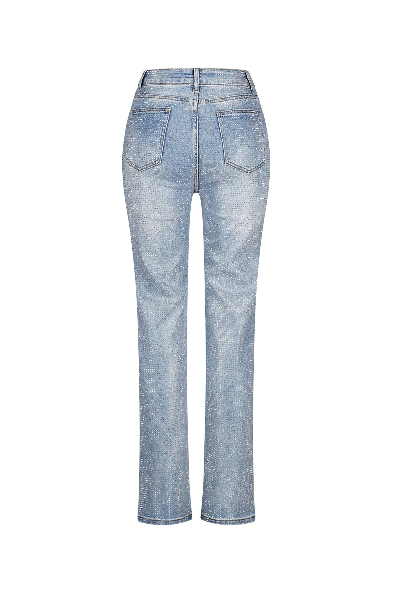 Better Attitude Rhinestone Straight Jeans
