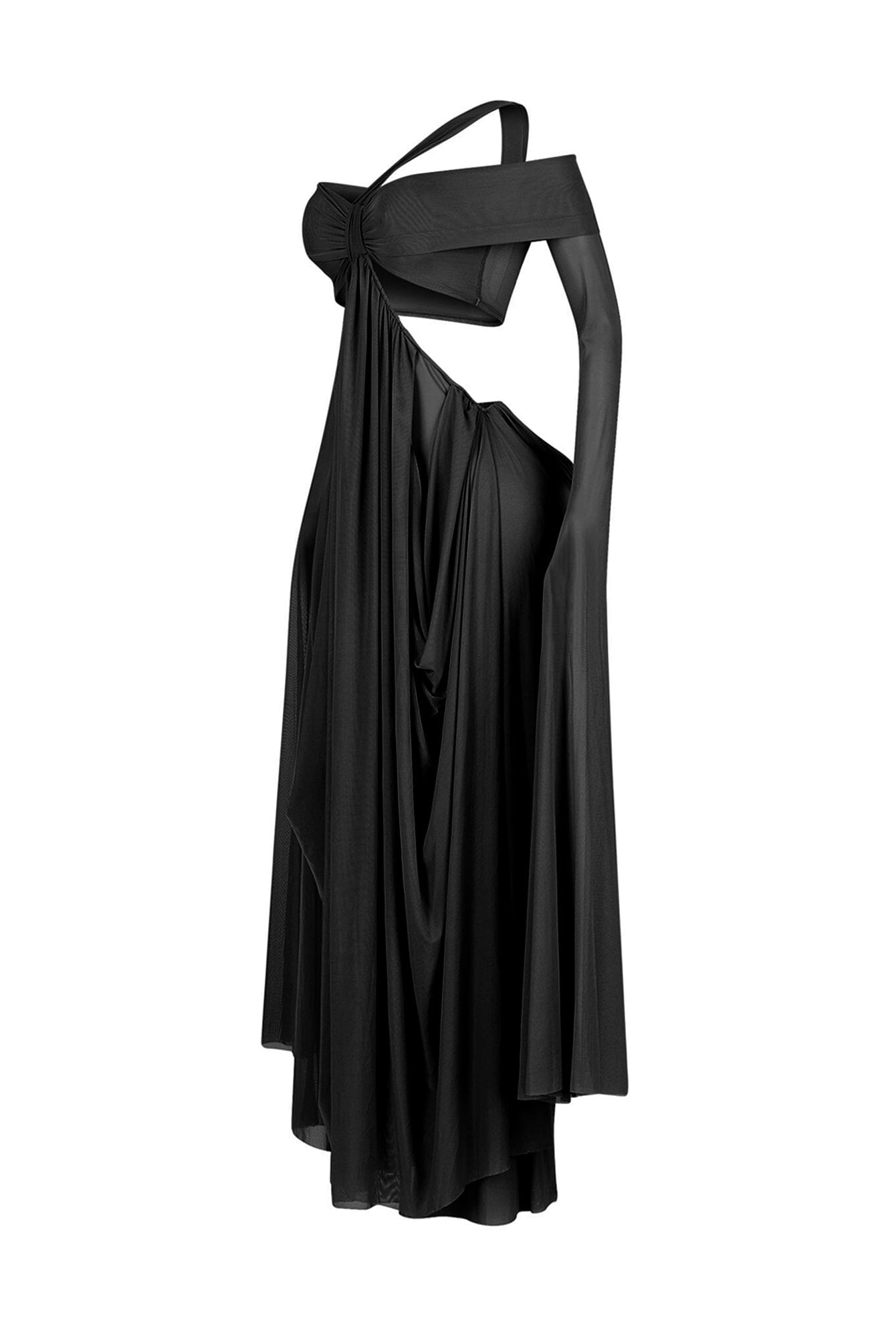 Wrap Me Slow Mesh Maxi Dress