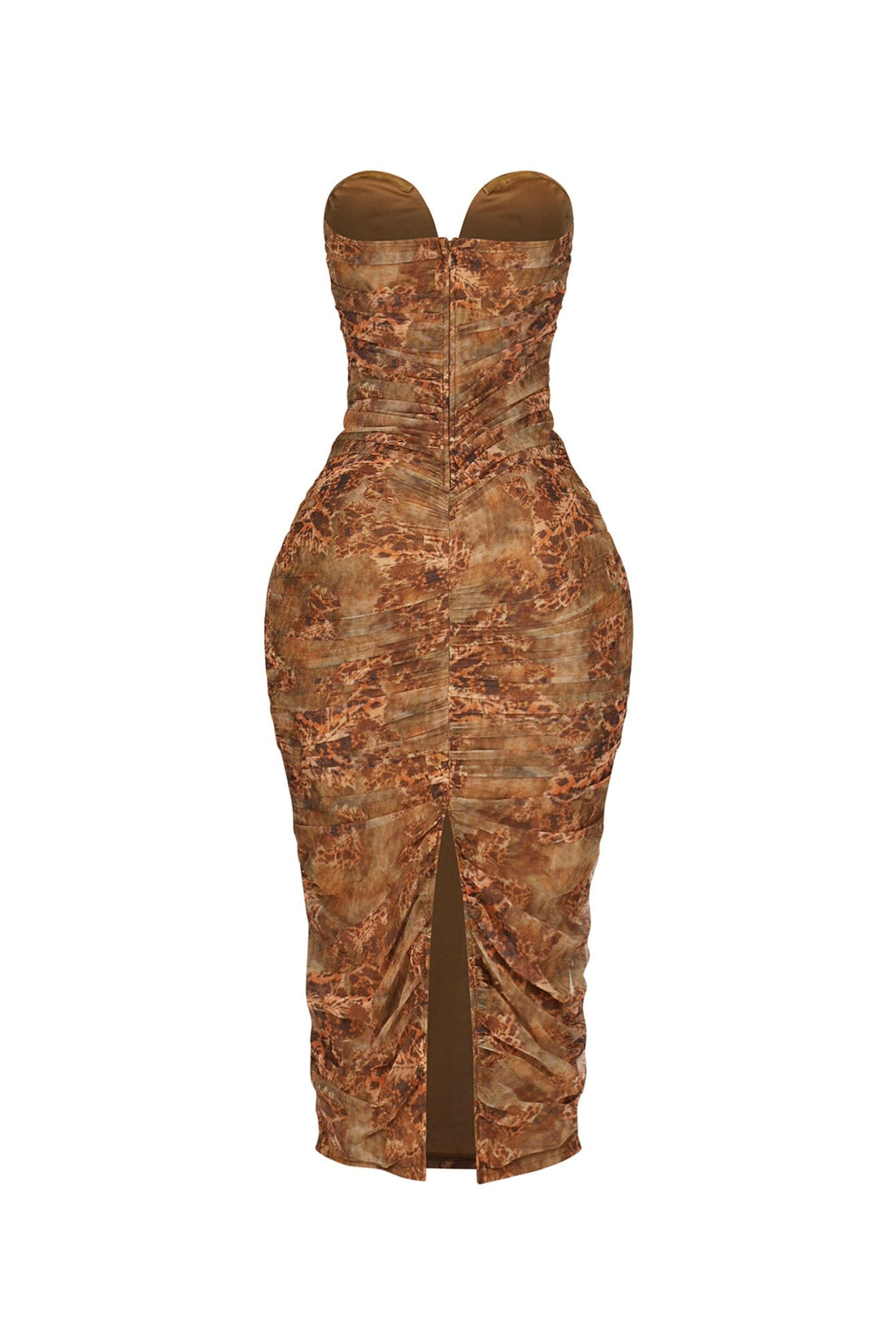 Brunata Mesh Print Midi Dress