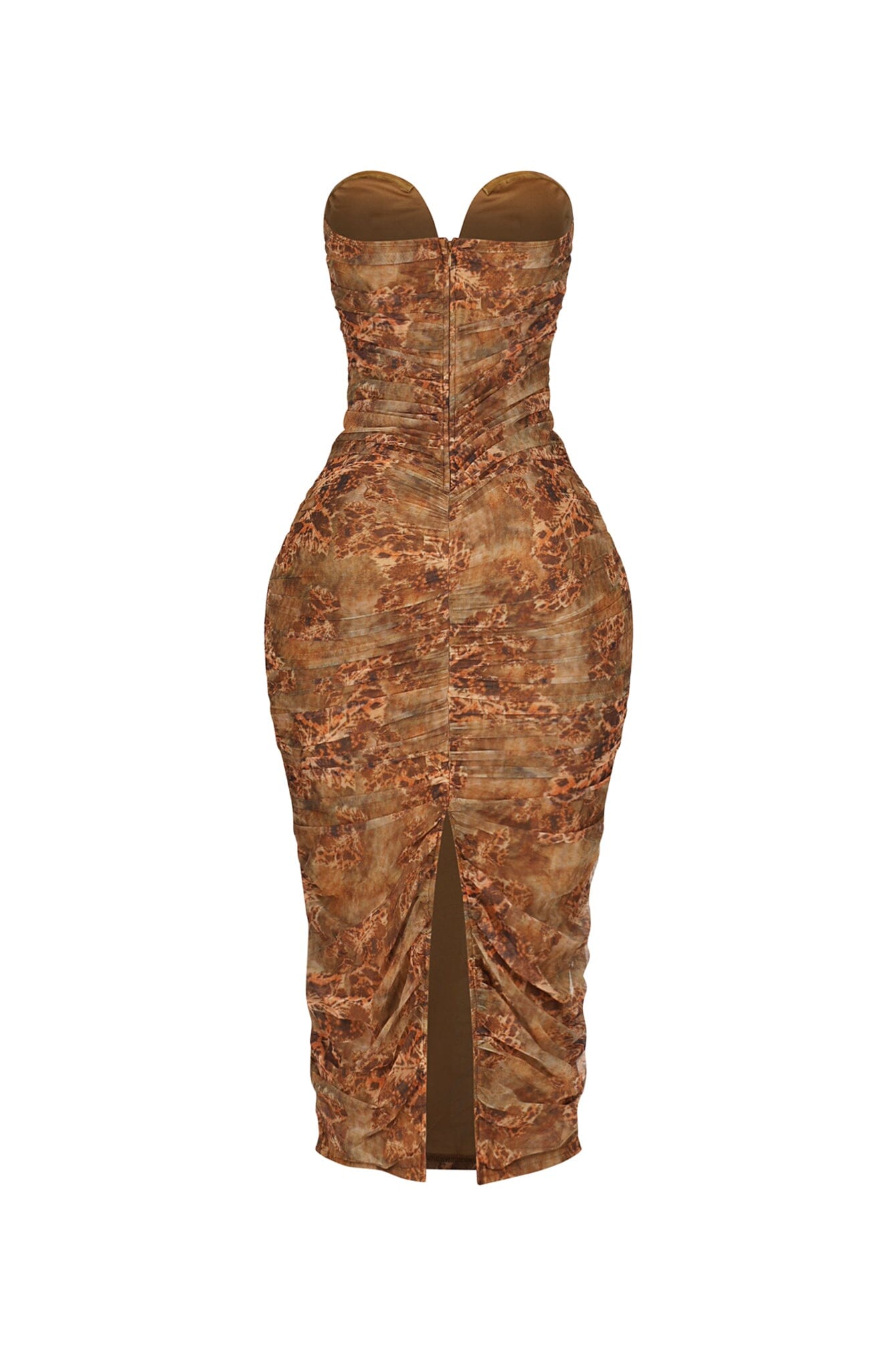 Brunata Mesh Print Midi Dress