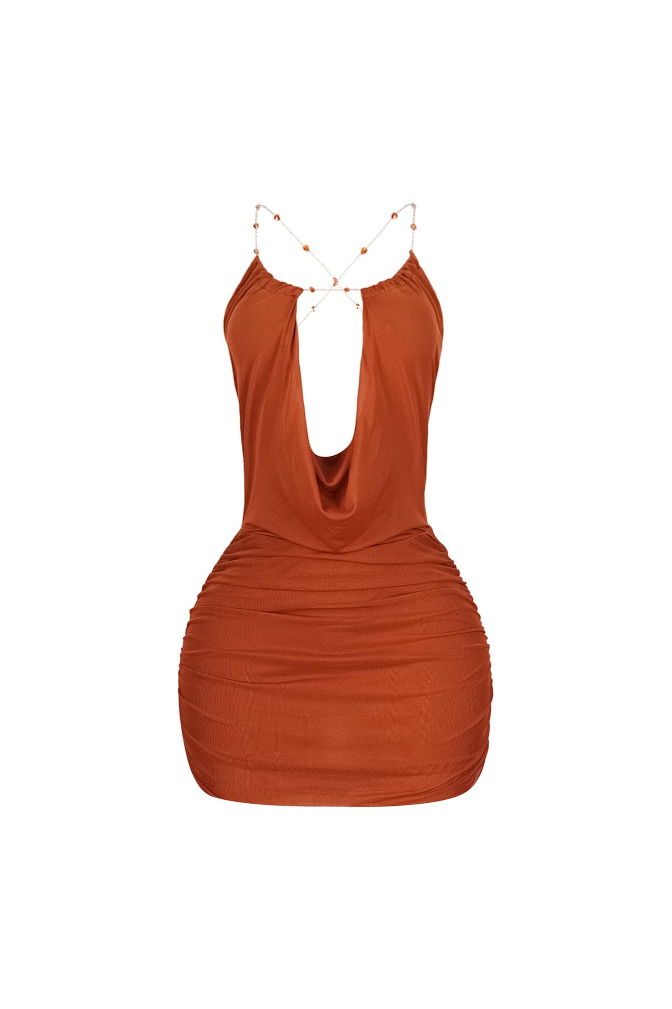 Haena Pearl Chain Mini Dress