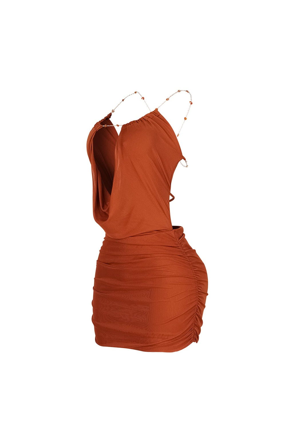 Haena Pearl Chain Mini Dress